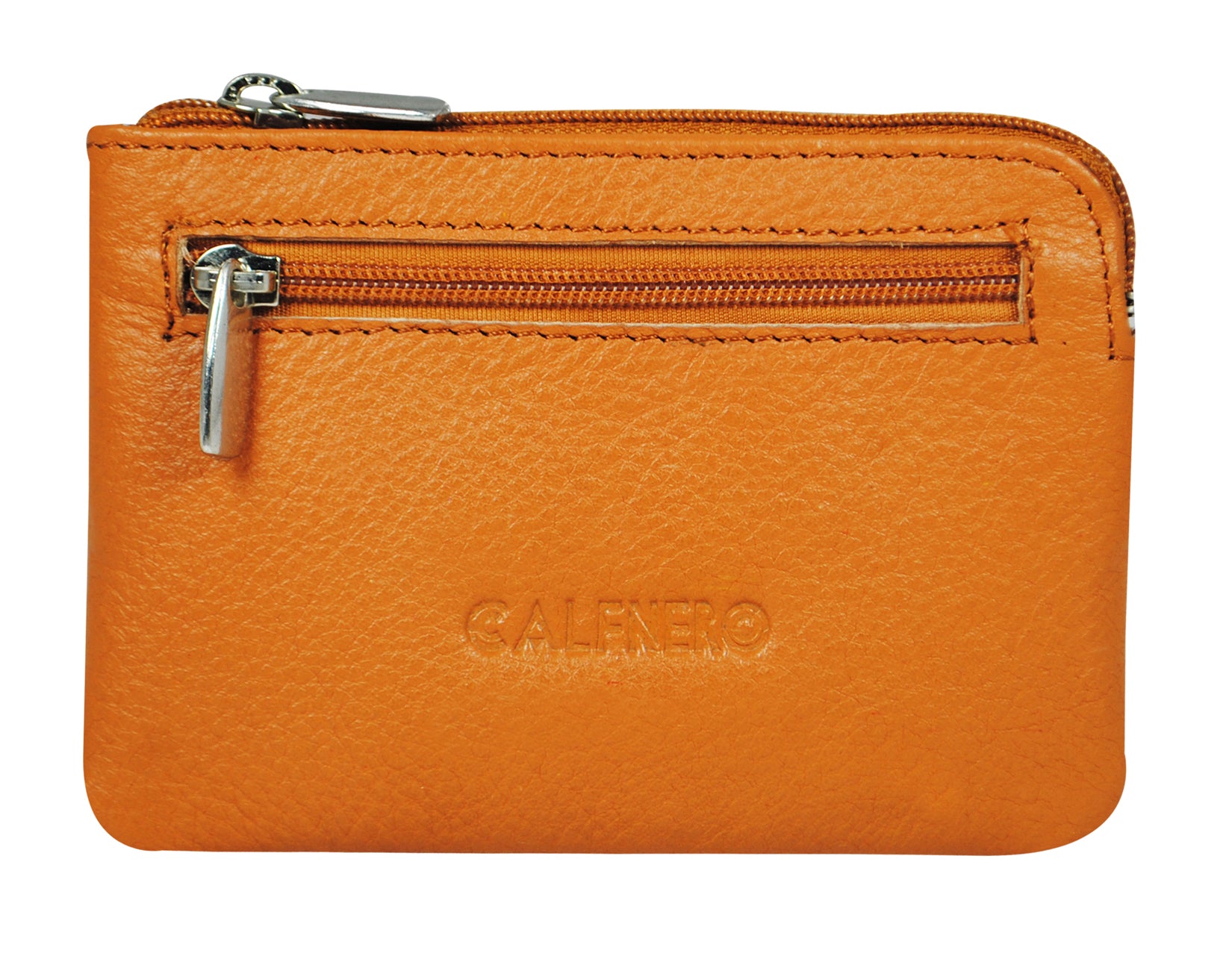 Genuine Leather Key Case cum Coin Purse (1222-Camel)