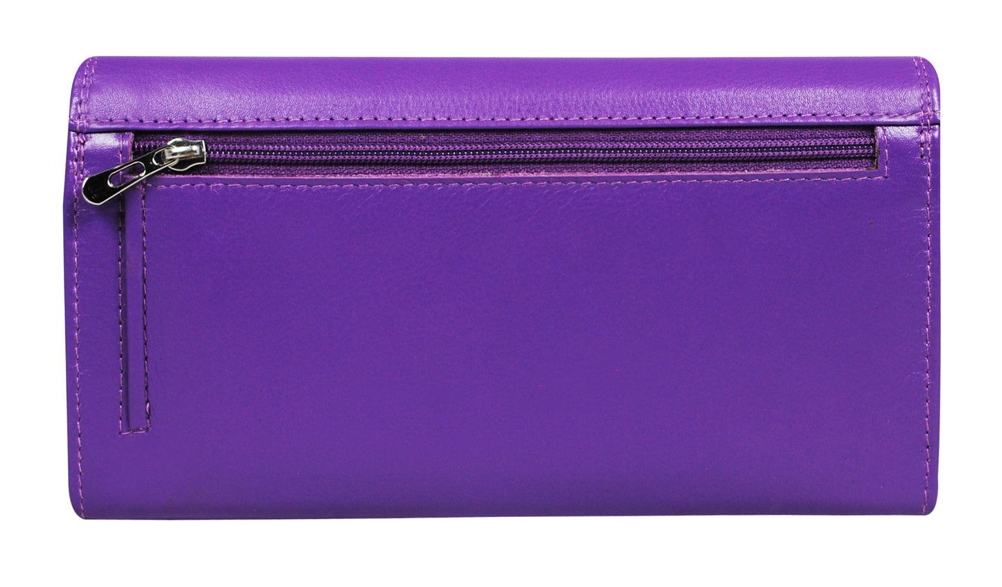 Calfnero Genuine Leather Women's Wallet (12314-Brinjal)