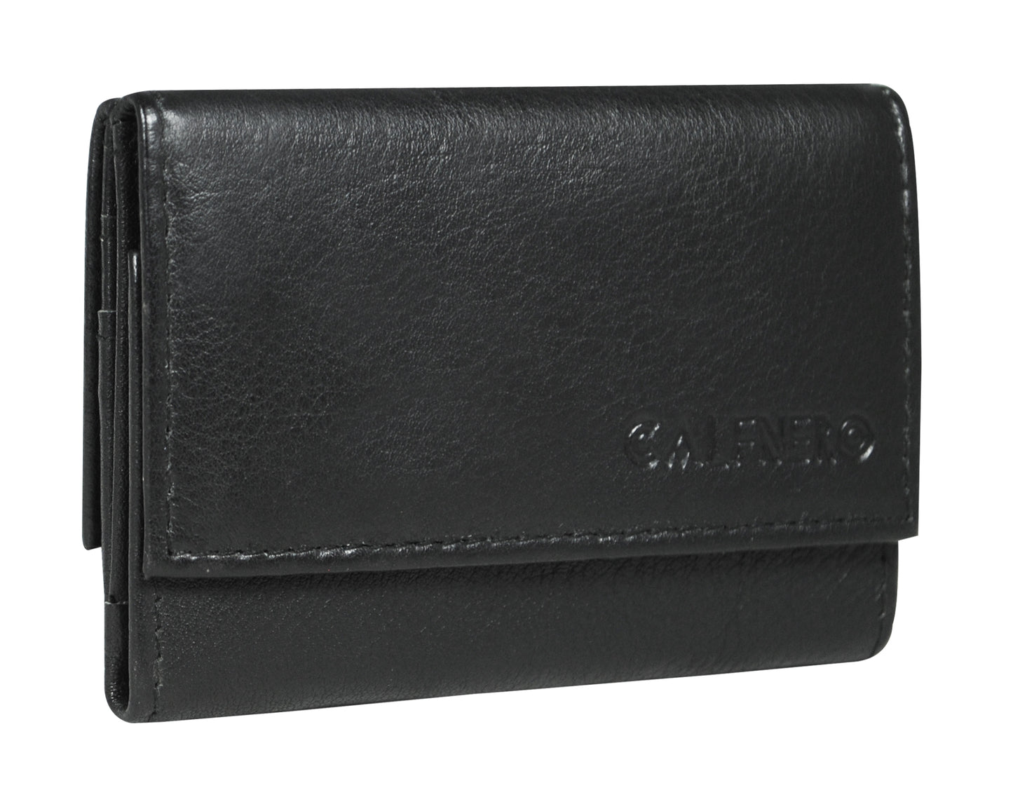 Calfnero Genuine Leather Card Case (12328-Black)