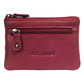 Genuine Leather Key Case,Coin Purse-key & coin holder (1589-Red)
