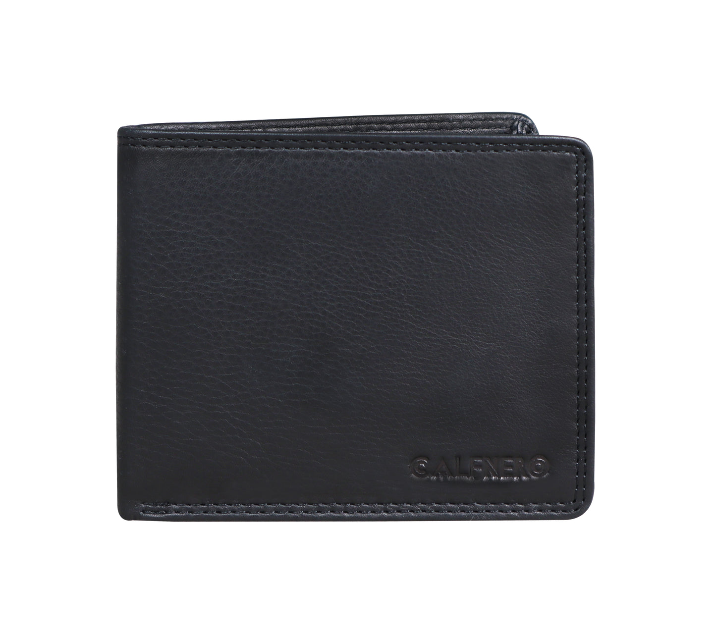 Calfnero Genuine Leather Men's Wallet (159-Black)