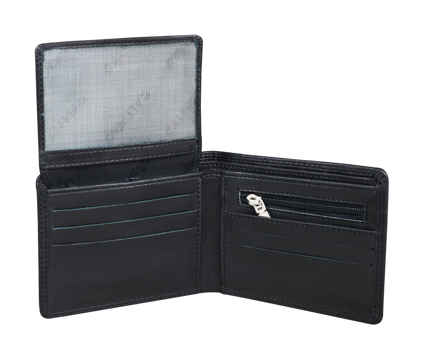 Calfnero Genuine Leather Men's Wallet (159-Black)