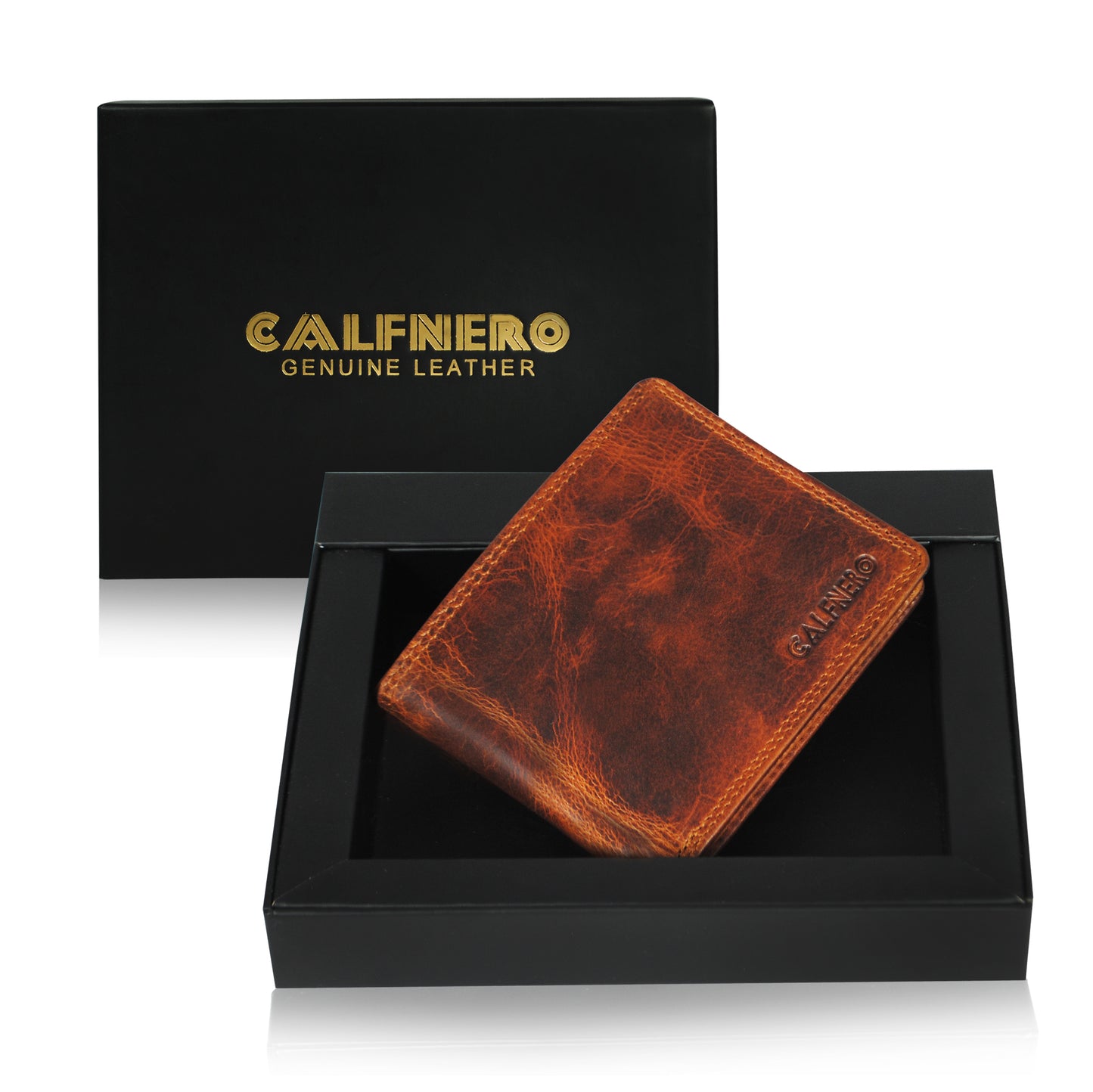Calfnero Genuine Leather Men's Wallet (159-Kara)