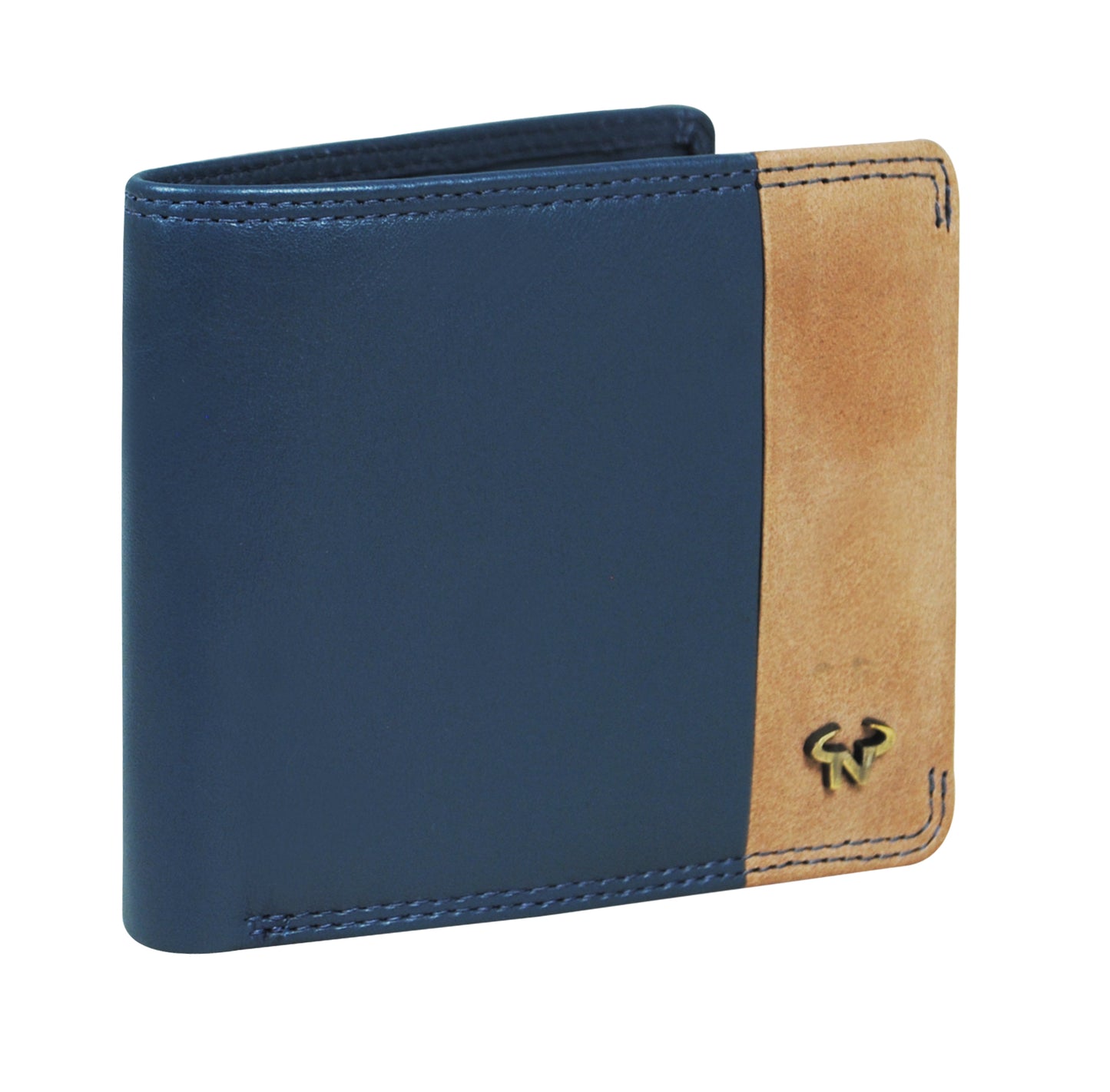 Calfnero Genuine Leather Men's Wallet (166702-Navy)