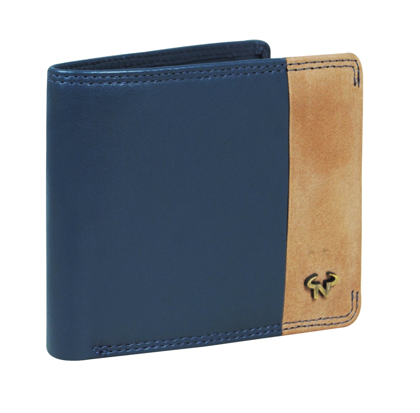 Calfnero Genuine Leather  Men's Wallet (166702-Navy)