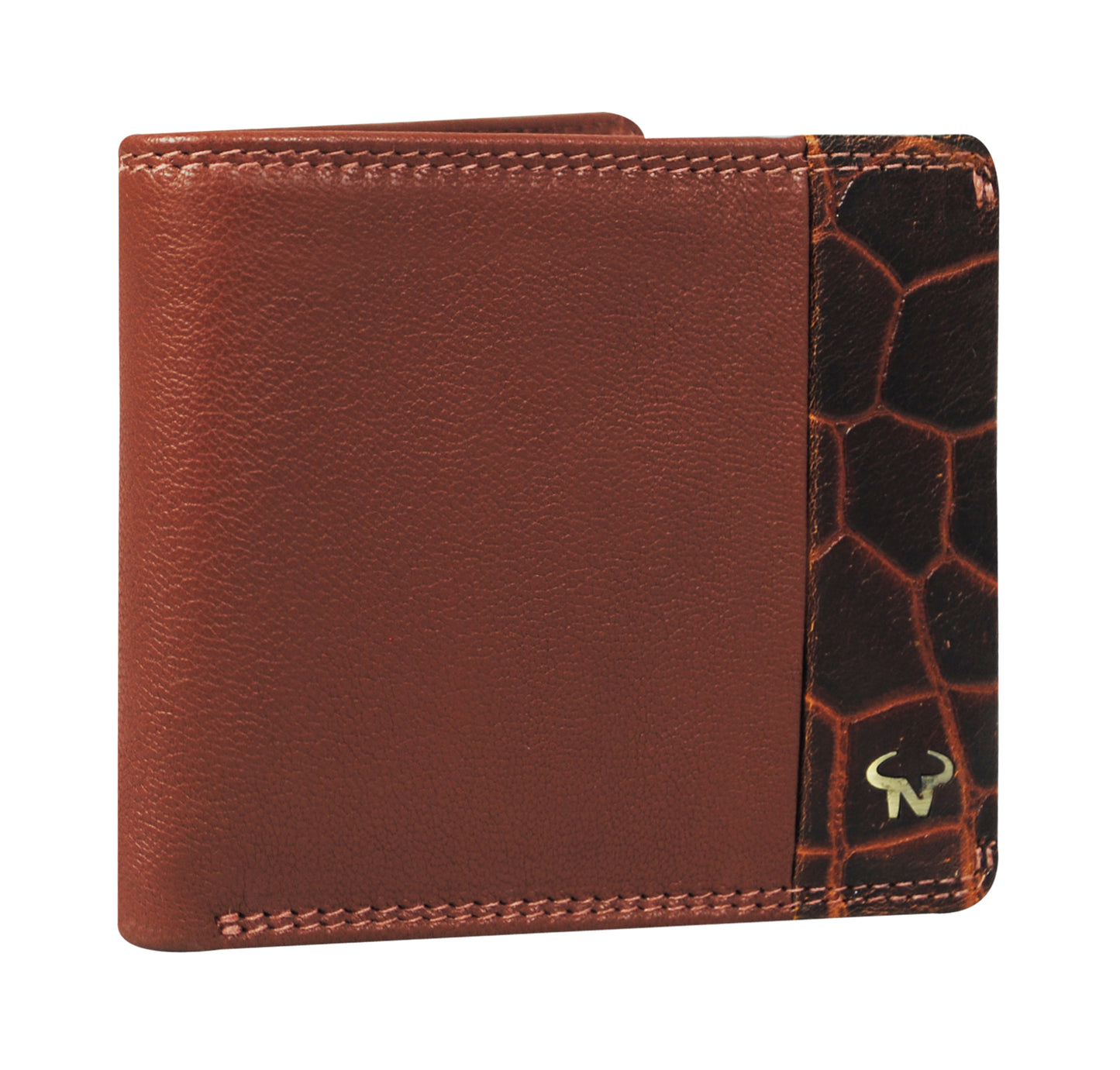 Calfnero Genuine Leather  Men's Wallet (166702-Brown)