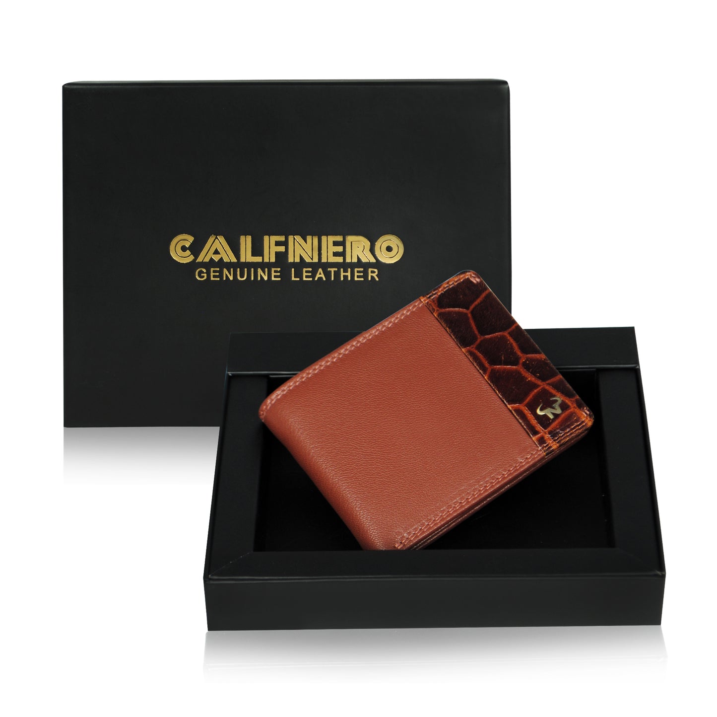 Calfnero Genuine Leather Men's Wallet (166702-Brown)