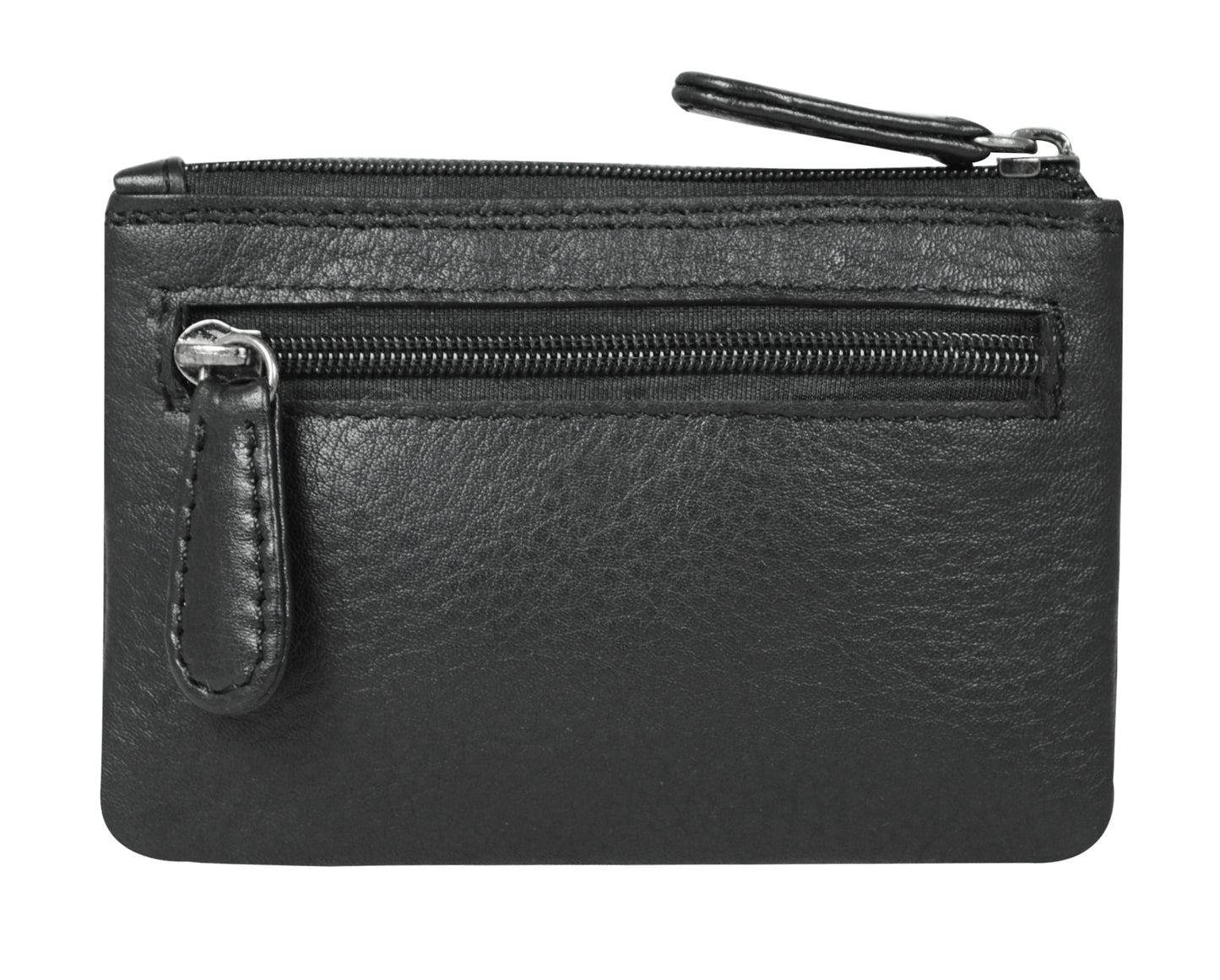Calfnero Genuine Leather Key Case Multi use Key and Coin Wallet (1708-Black)