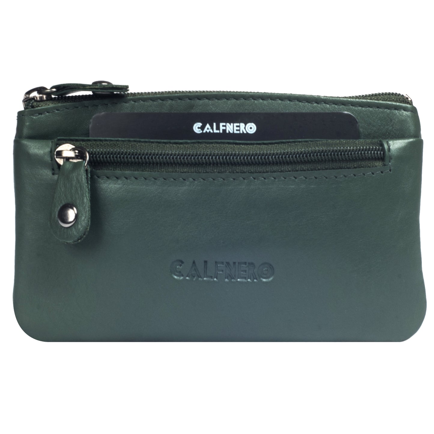 Calfnero Genuine Leather Key Case,Coin Wallet (1989-Green)