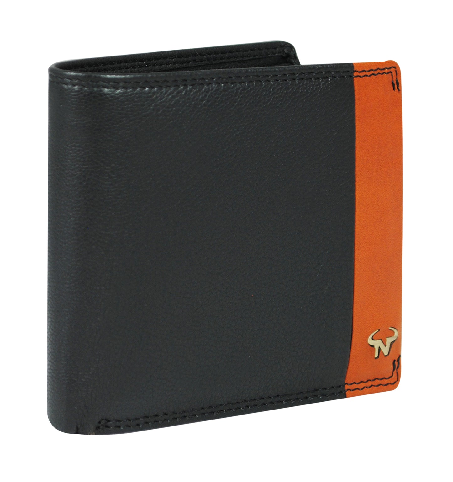 Calfnero Genuine Leather Men's Wallet (22012-Black)