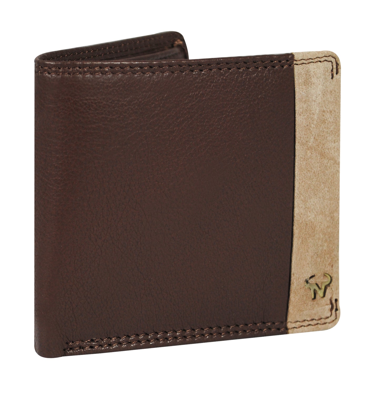 Calfnero Genuine Leather  Men's Wallet (22012-Brown)