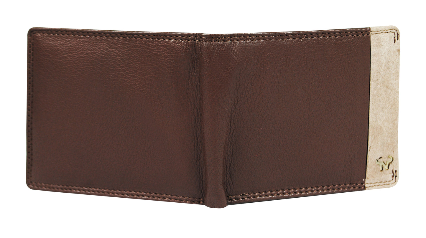 Calfnero Genuine Leather  Men's Wallet (22012-Brown)