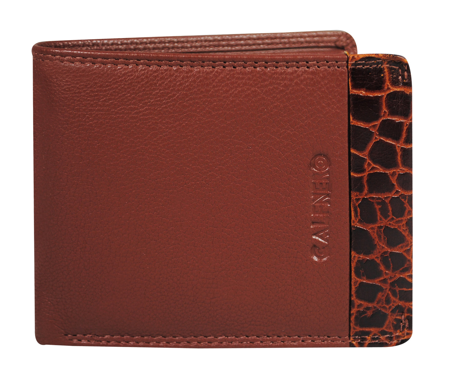 Calfnero Genuine Leather  Men's Wallet (22012-Cognac)