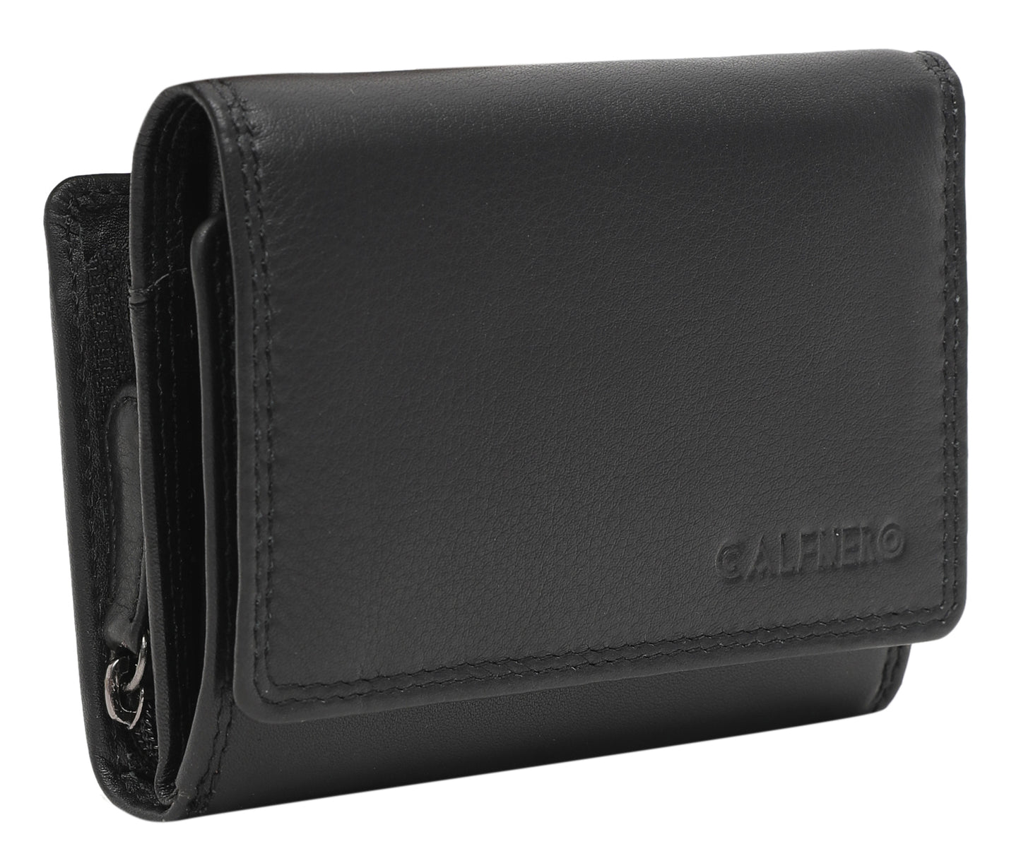 Calfnero Genuine Leather Women's wallet (2312-Black)