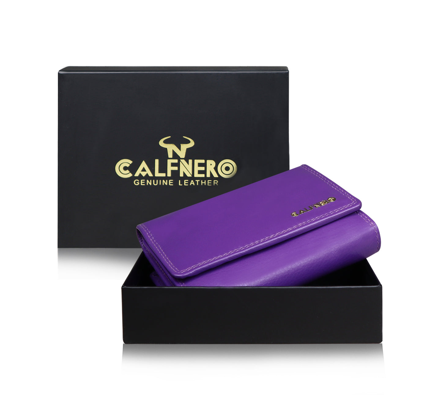 Calfnero Genuine Leather Women's wallet (2312-Brinjal)
