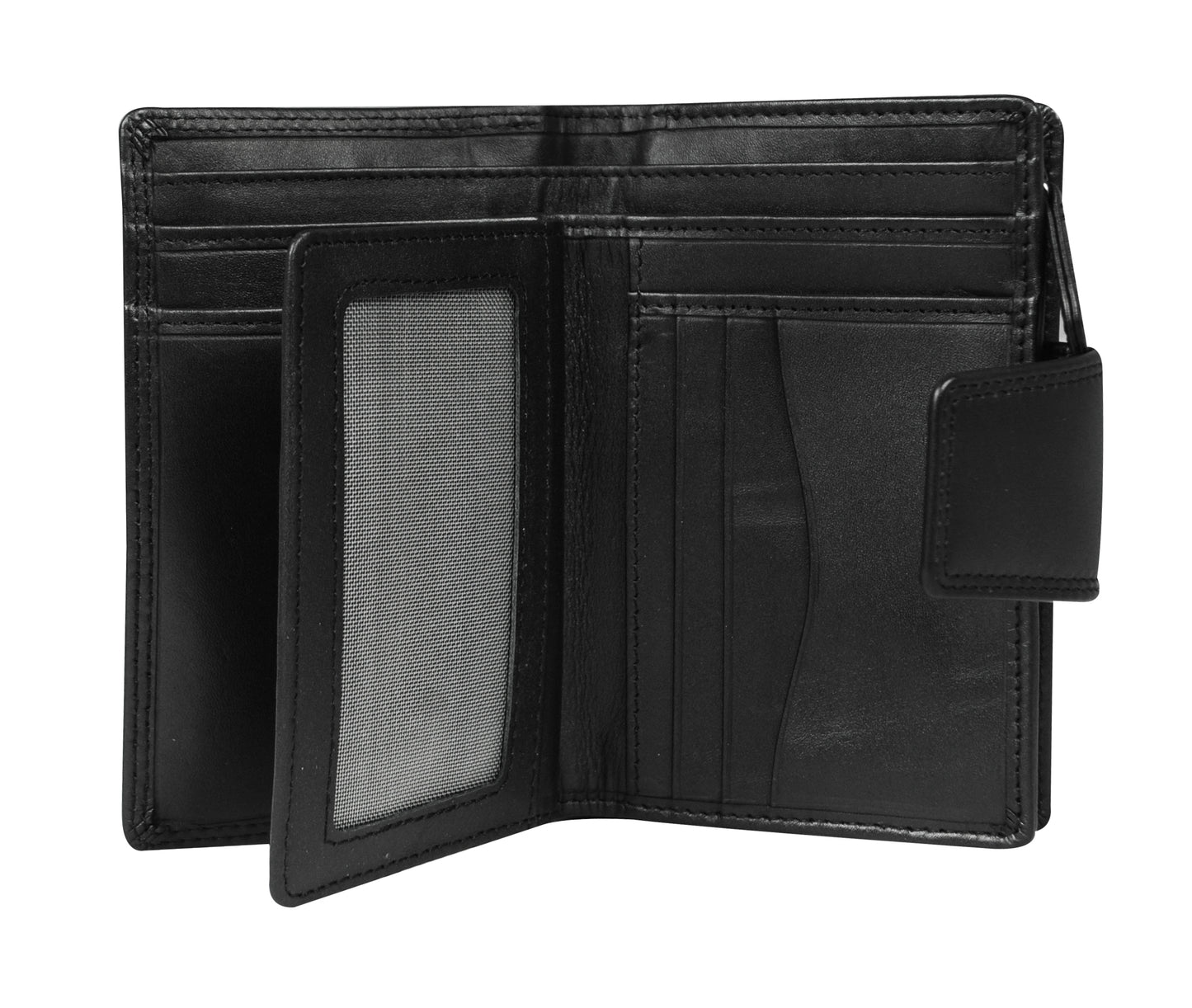 Calfnero Genuine Leather Women's wallet (2314-Black)
