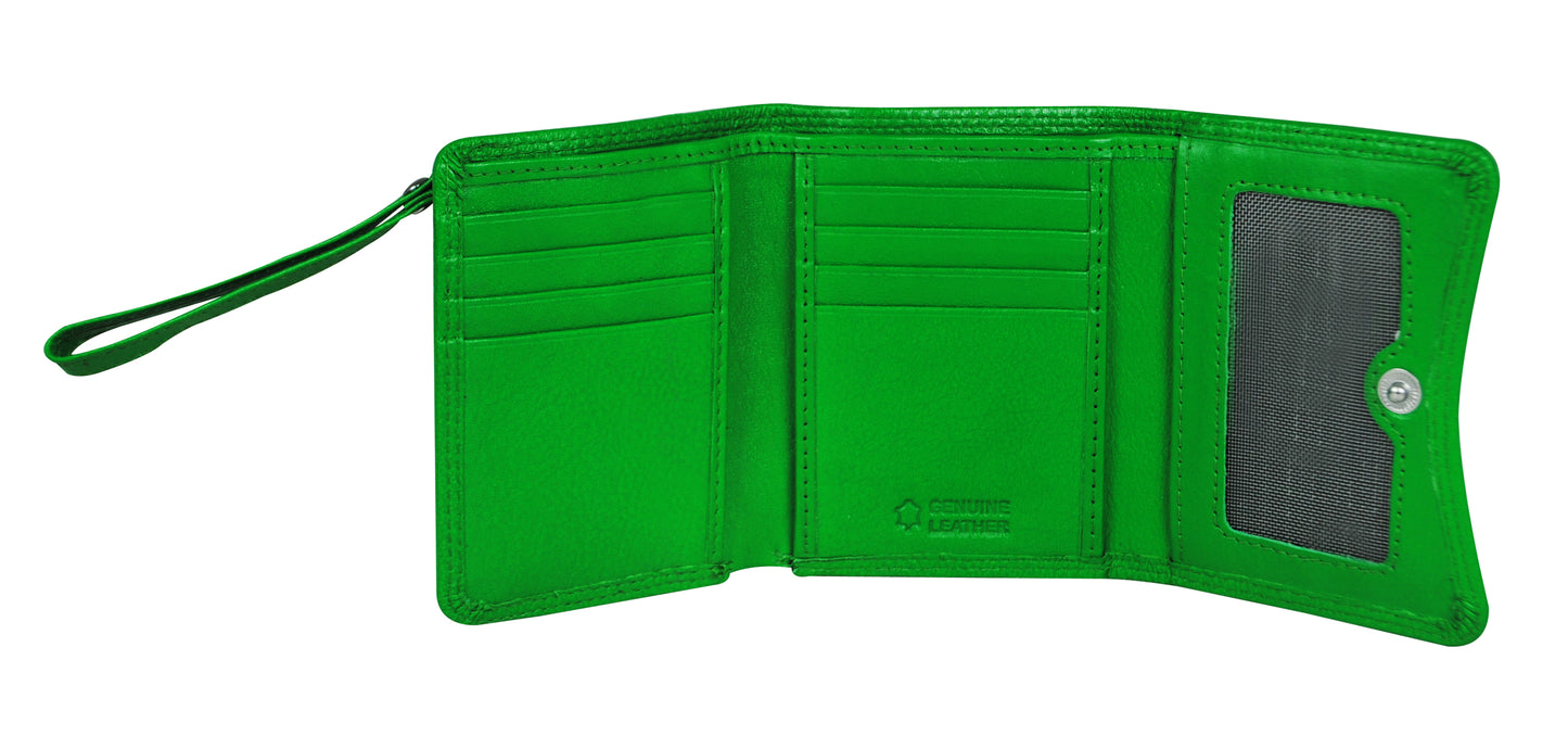 Calfnero Genuine Leather Women's wallet (2316-Green)