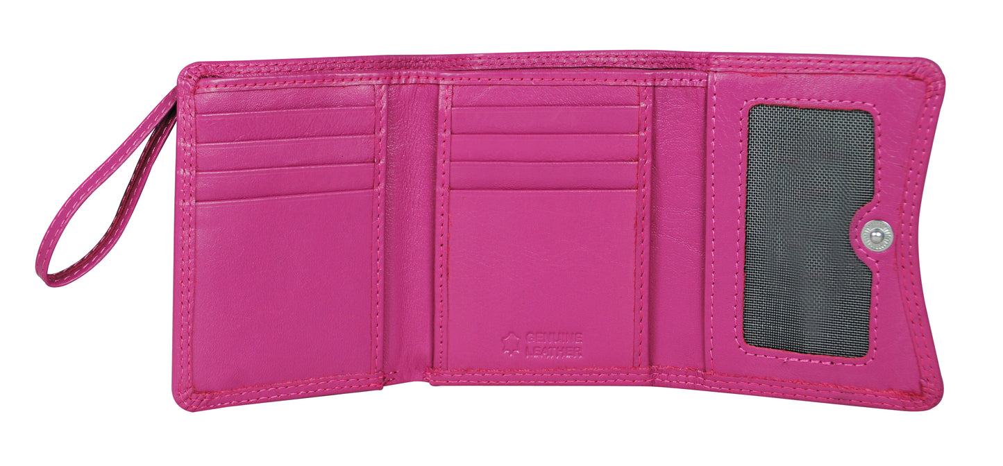 Calfnero Genuine Leather Women's wallet (2316-Pink)