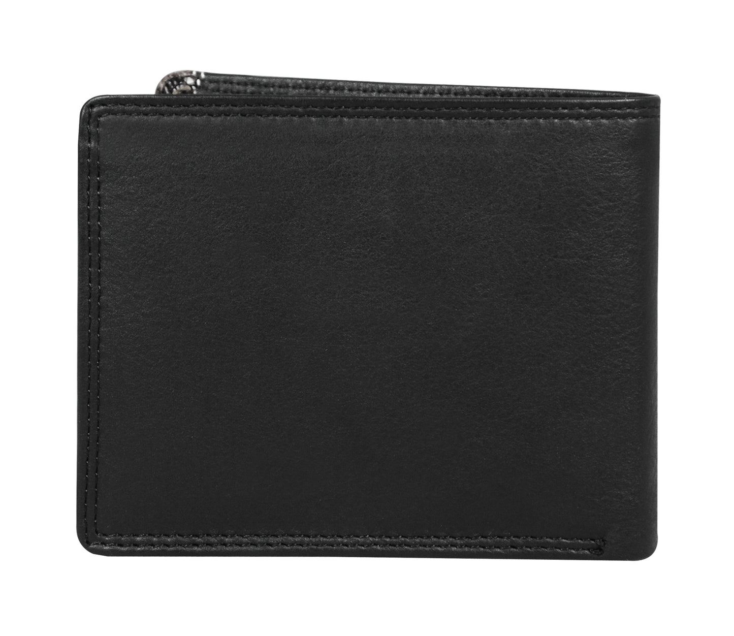 Calfnero Genuine Leather  Men's Wallet (238702-Black-cognac)