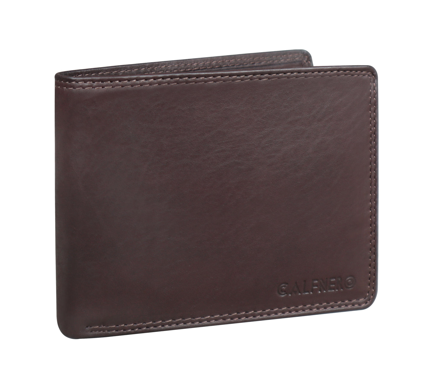 Calfnero Genuine Leather Men's Wallet (261-Brown)