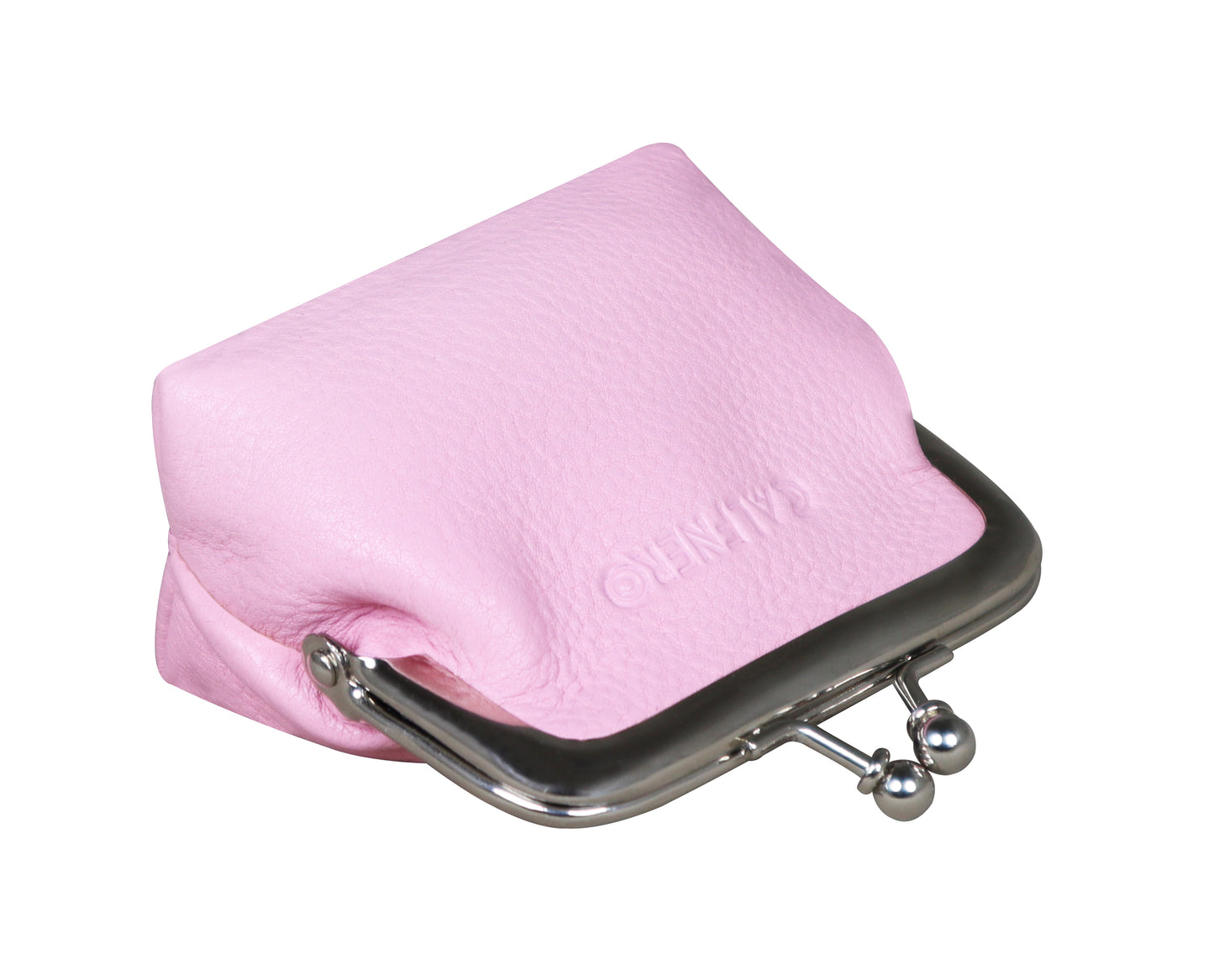 Calfnero Genuine Leather Key Case Cum Coin Wallet (300-Pink)