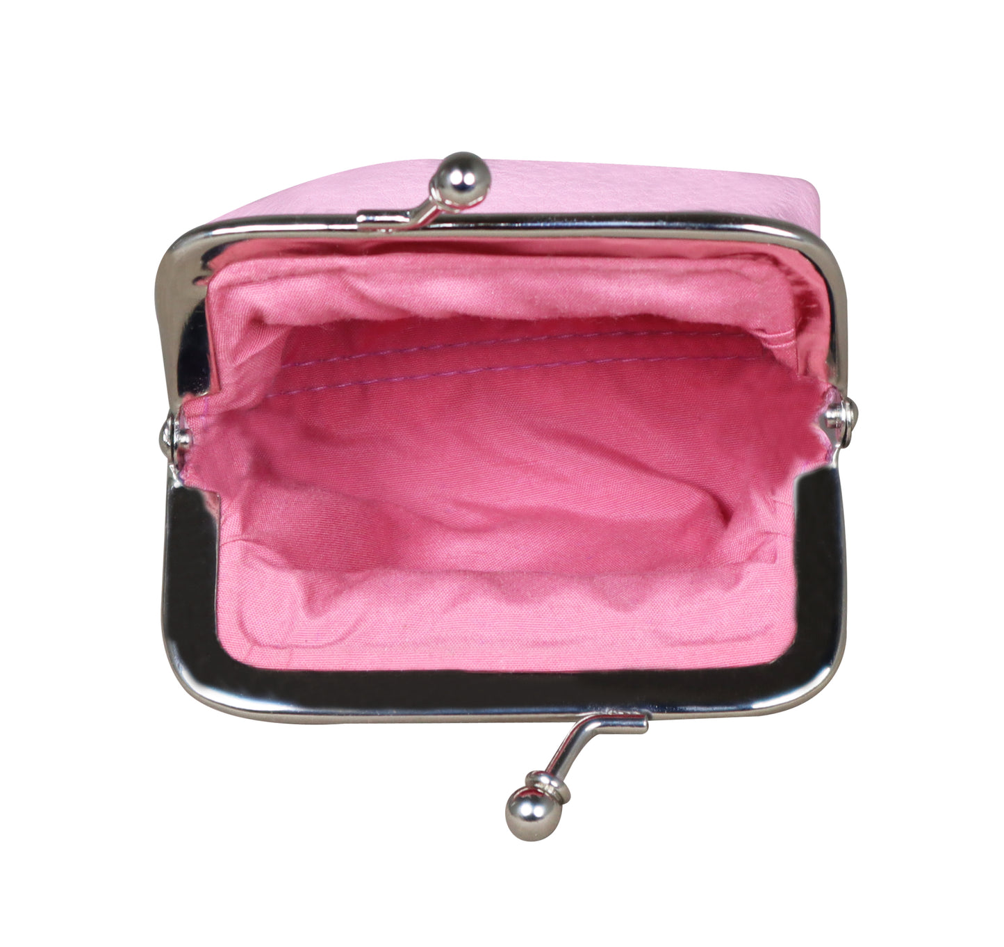 Calfnero Genuine Leather Key Case Cum Coin Wallet (300-Pink)