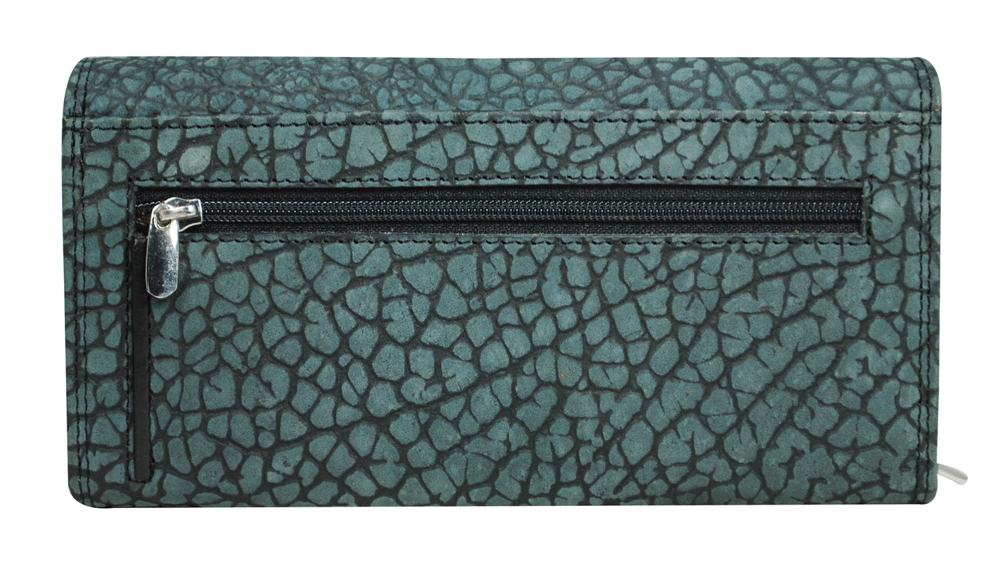 Calfnero Genuine Leather Women's Wallet (3109-Grey)