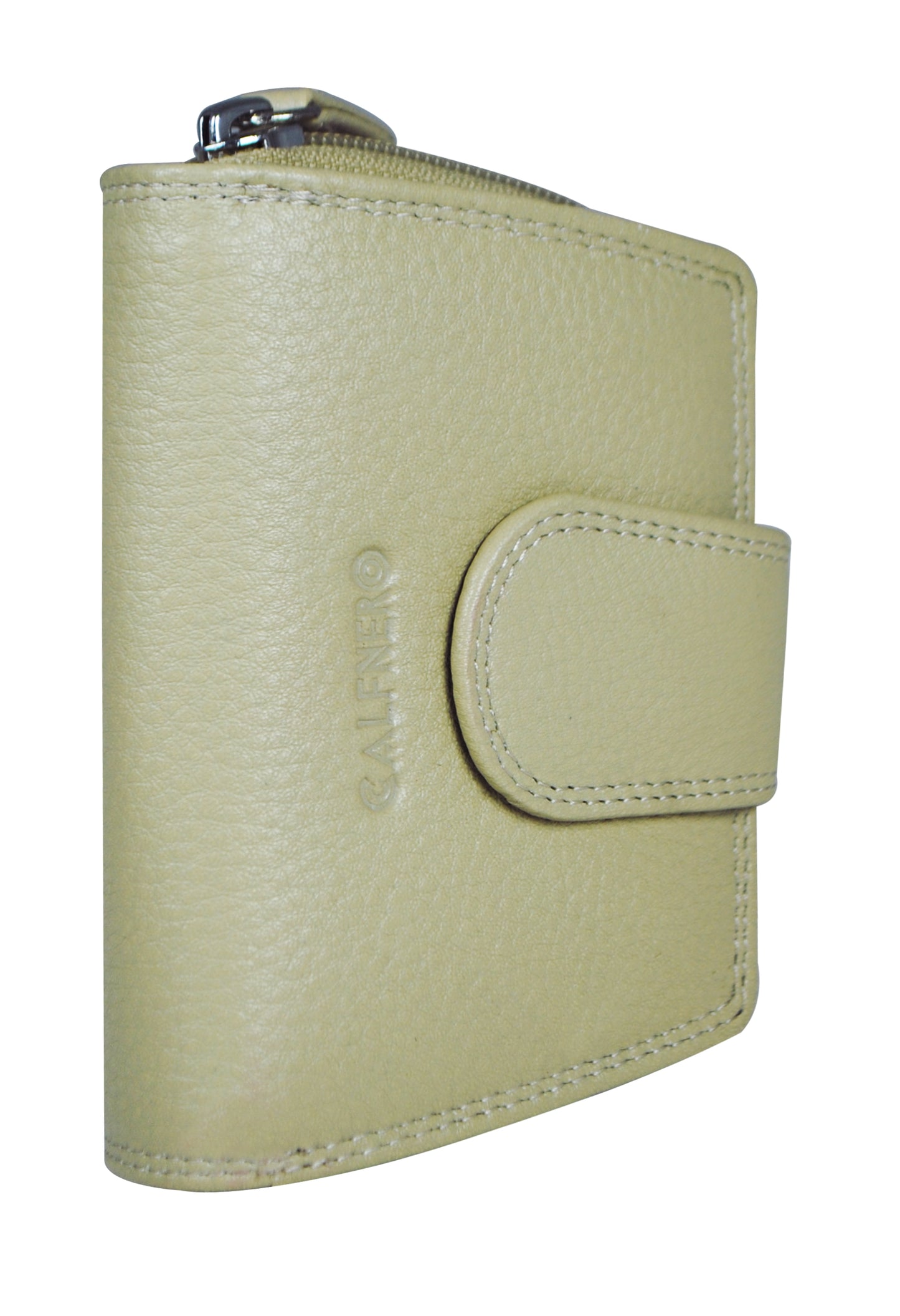 Calfnero Genuine Leather Women's Wallet (3203-Beige)