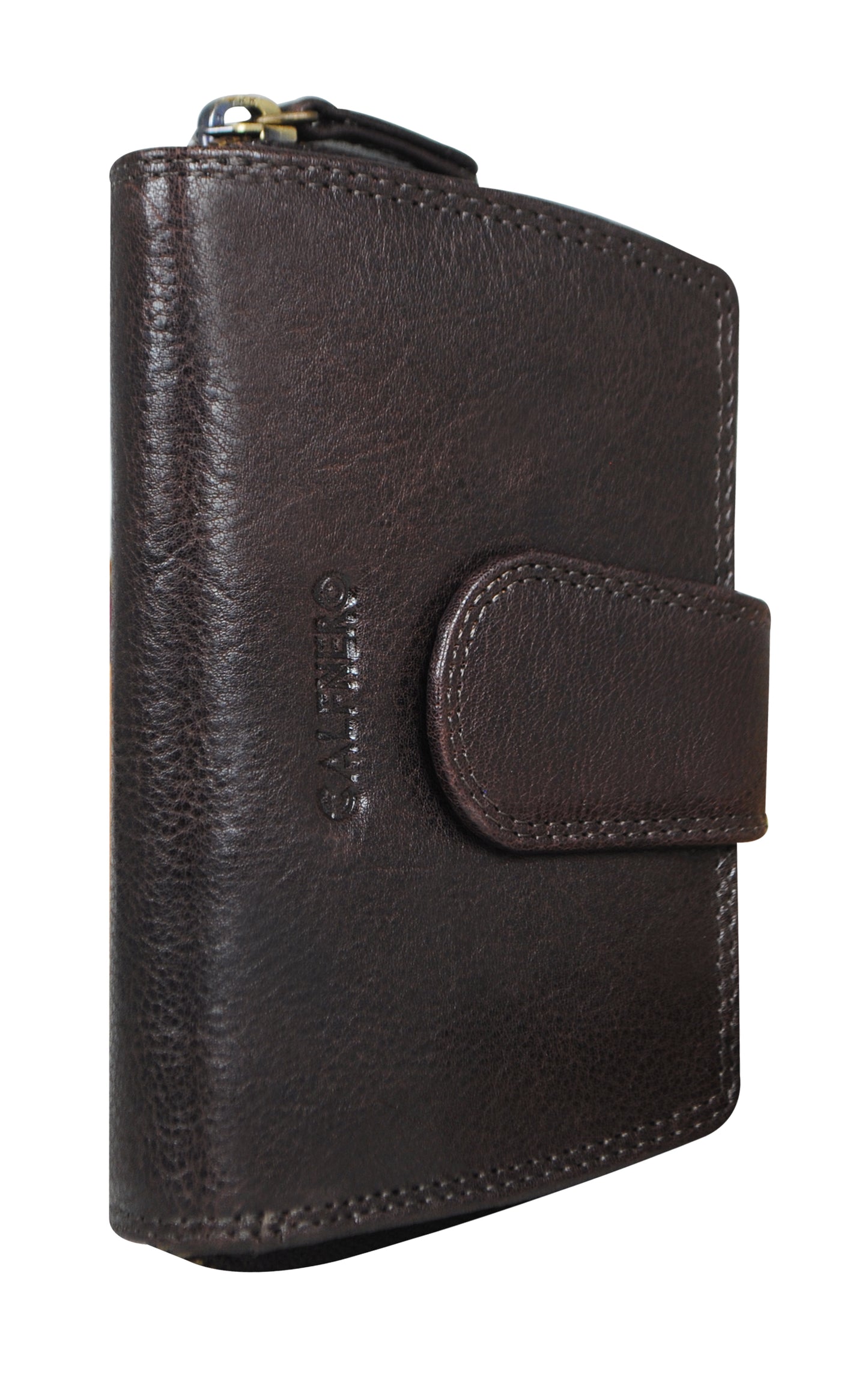 Calfnero Genuine Leather Women's Wallet (3204-Brown)