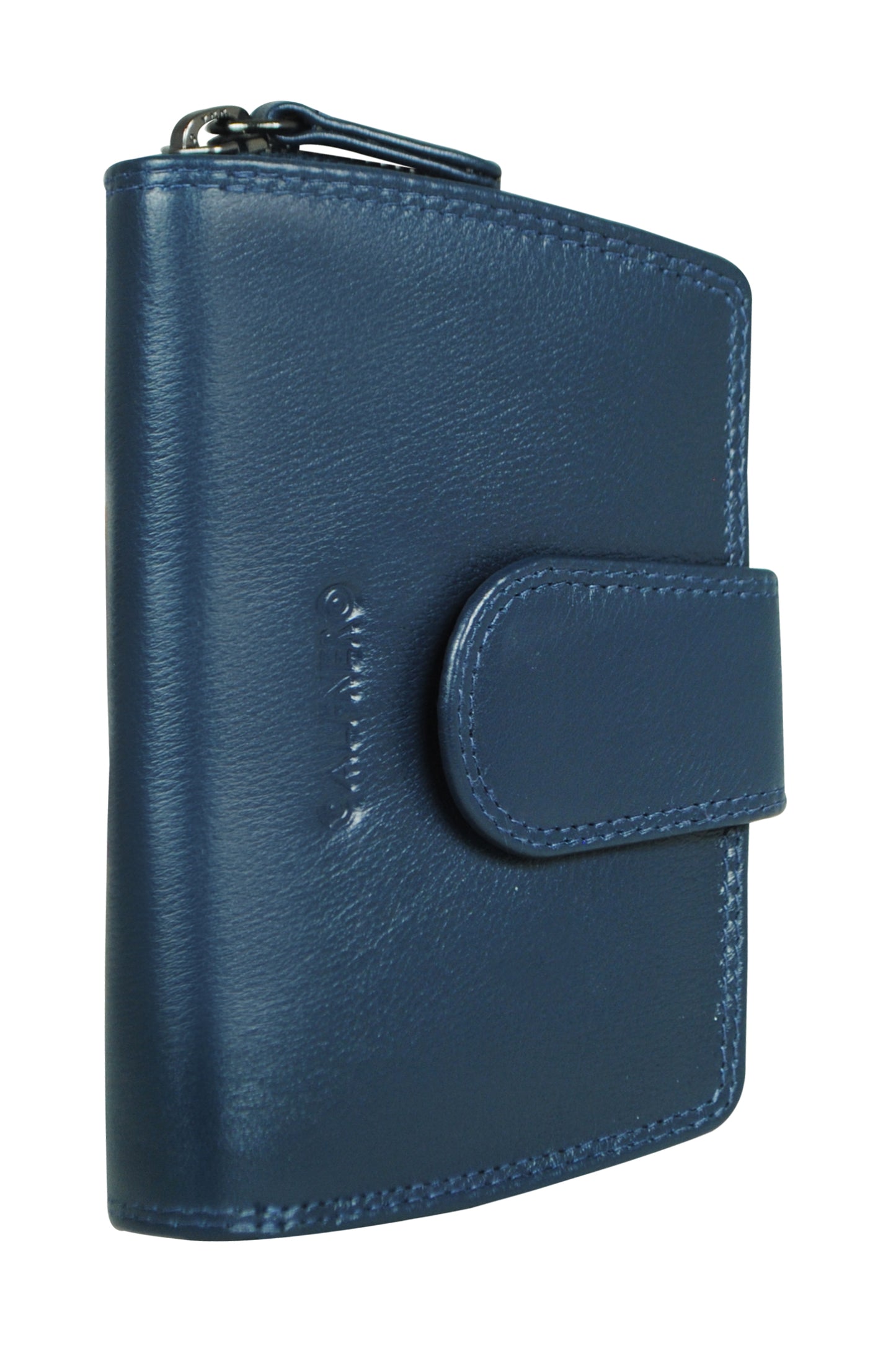 Calfnero Genuine Leather Women's Wallet (3204-Navy)