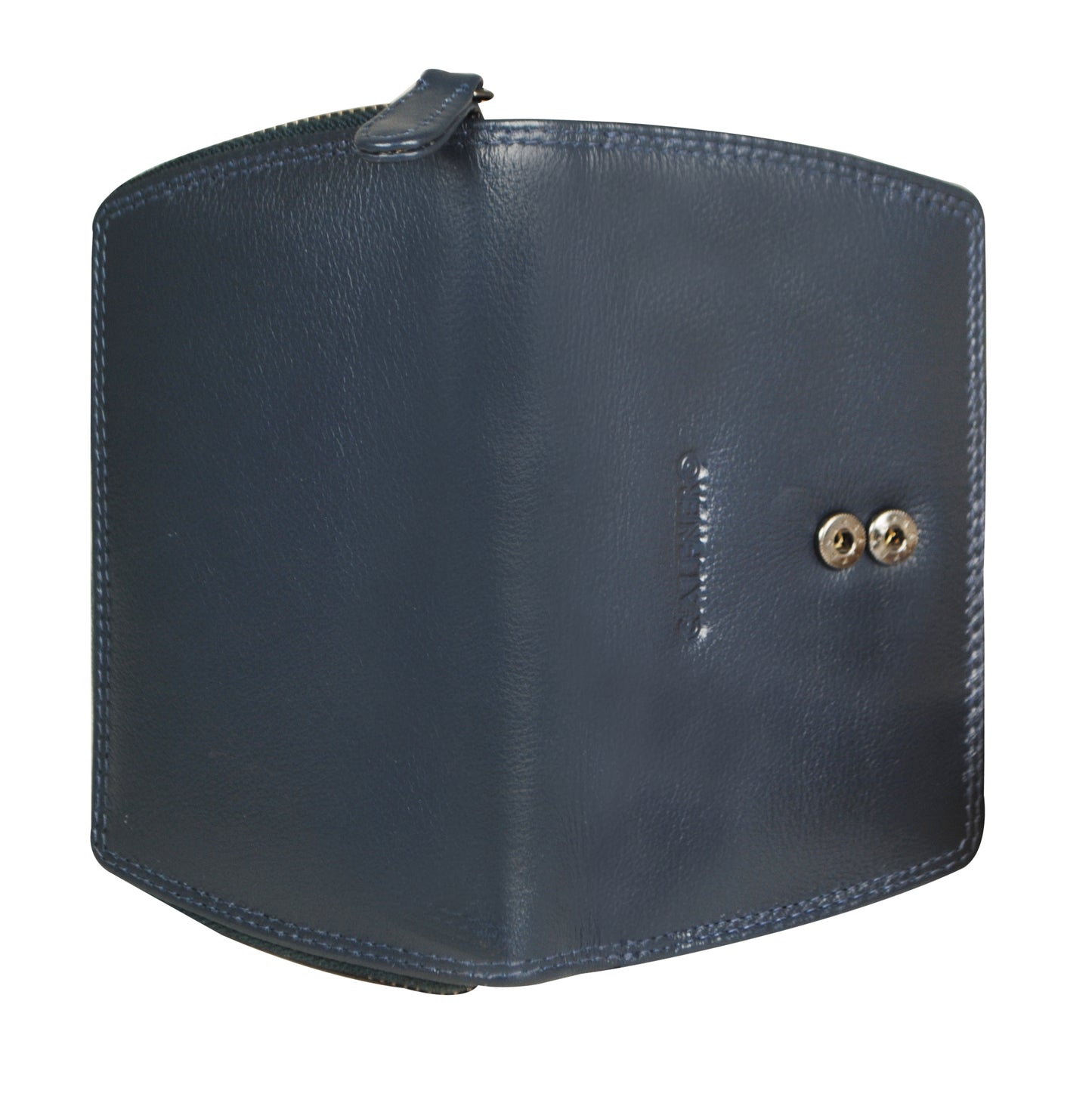 Calfnero Genuine Leather Women's Wallet (3204-Navy)