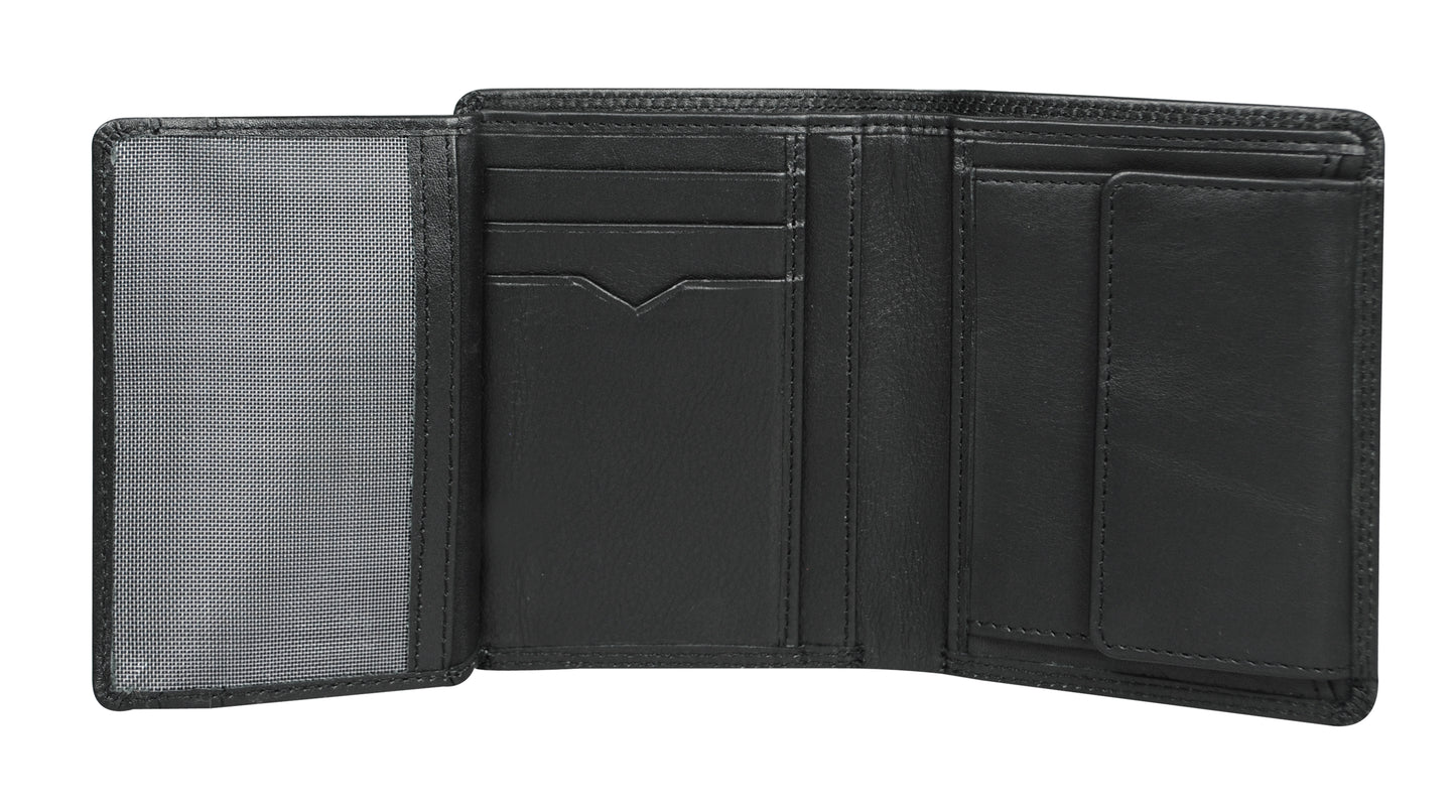 Calfnero Genuine Leather  Men's Wallet (34472-Black)