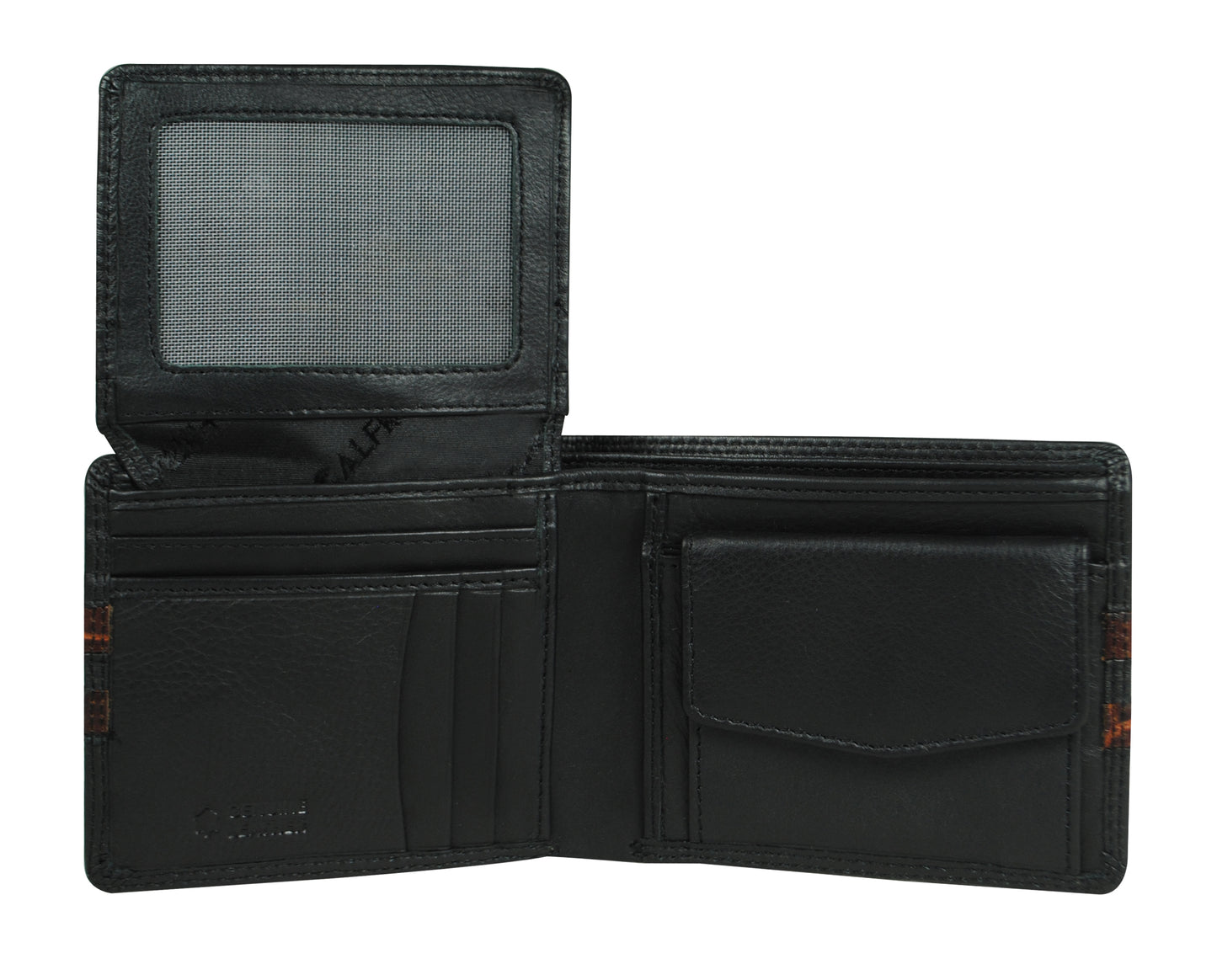 Calfnero Genuine Leather  Men's Wallet (34478-Black-Coco)