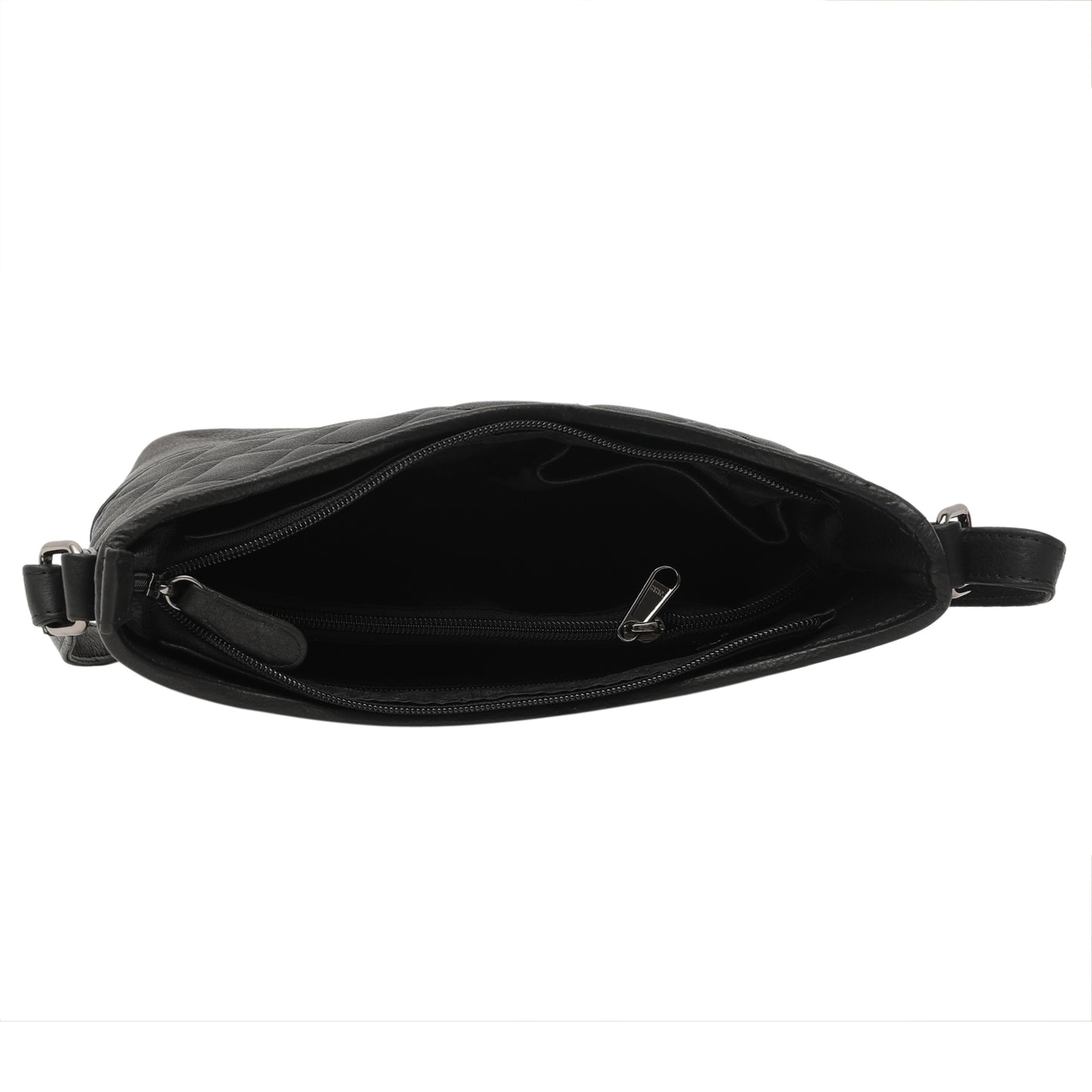 Calfnero Genuine Leather Women's Sling Bag (413958-Black)