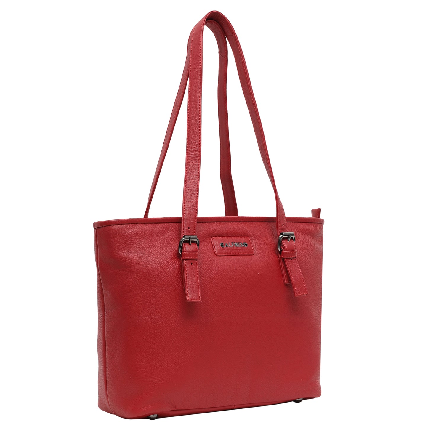 of Calfnero Women's Genuine Leather Shoulder Bag (CON-3-Red)