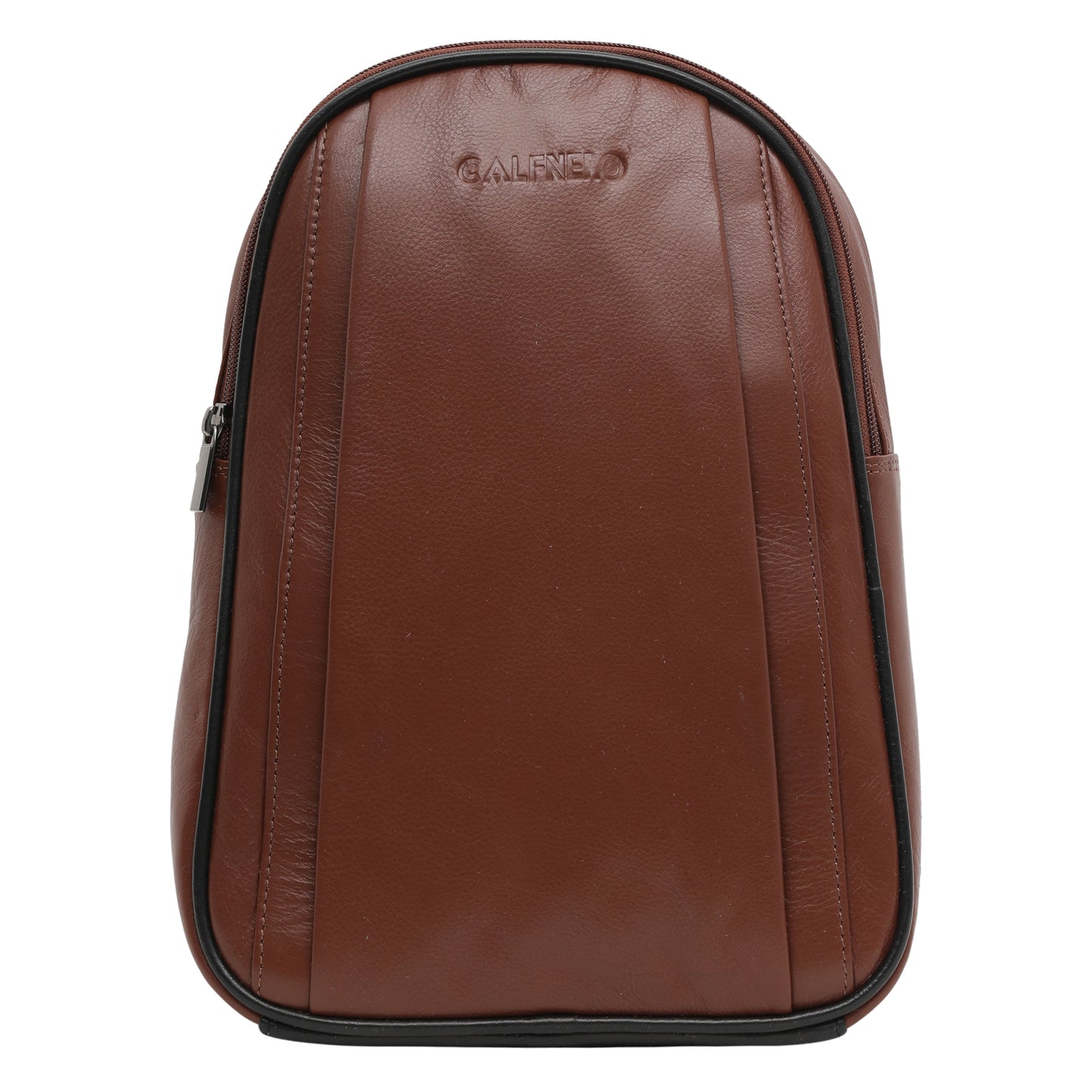 Calfnero Genuine Leather Women's Backpack (19507-Cognac)