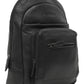 Calfnero Men's Genuine Leather Backpack (71593-Black)