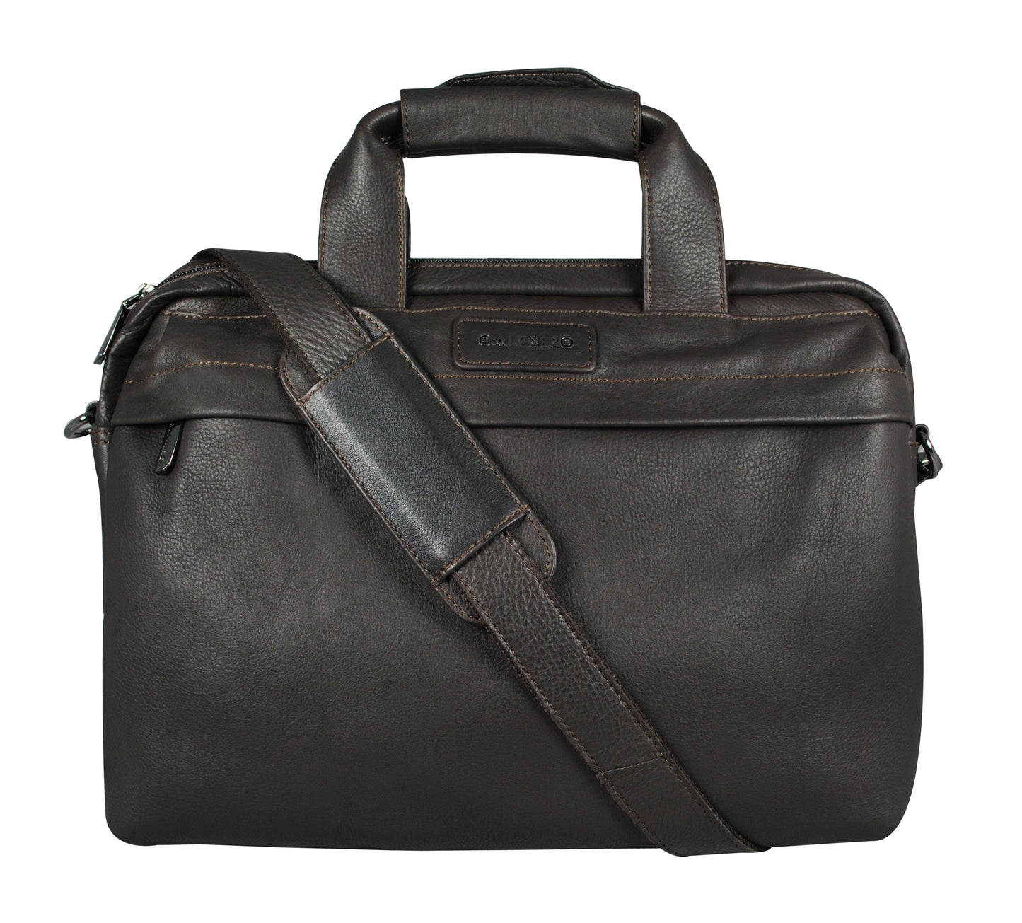 Calfnero Genuine Leather Men's Messenger Bag (402583-Brown)