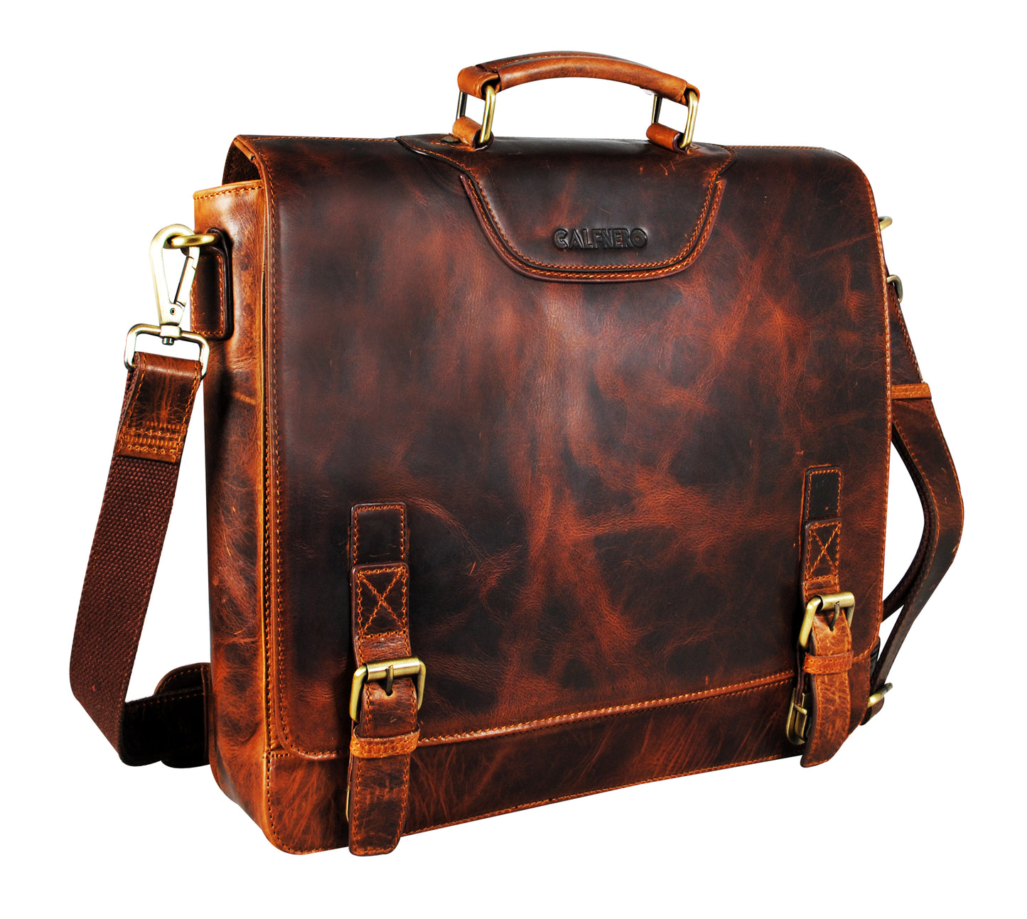 Calfnero Genuine Leather Men's Messenger Bag (402614-Kara)