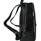 Calfnero Men's Genuine Leather Backpack (402623-Black)
