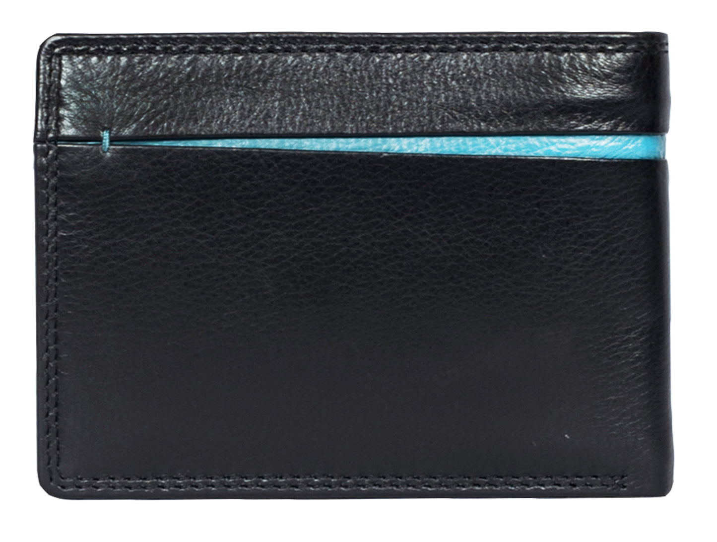 Calfnero Genuine Leather  Men's Wallet (4058-BLACK)