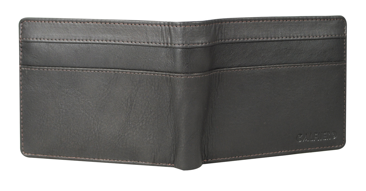 Calfnero Genuine Leather Men's Wallet (42105-Brown)