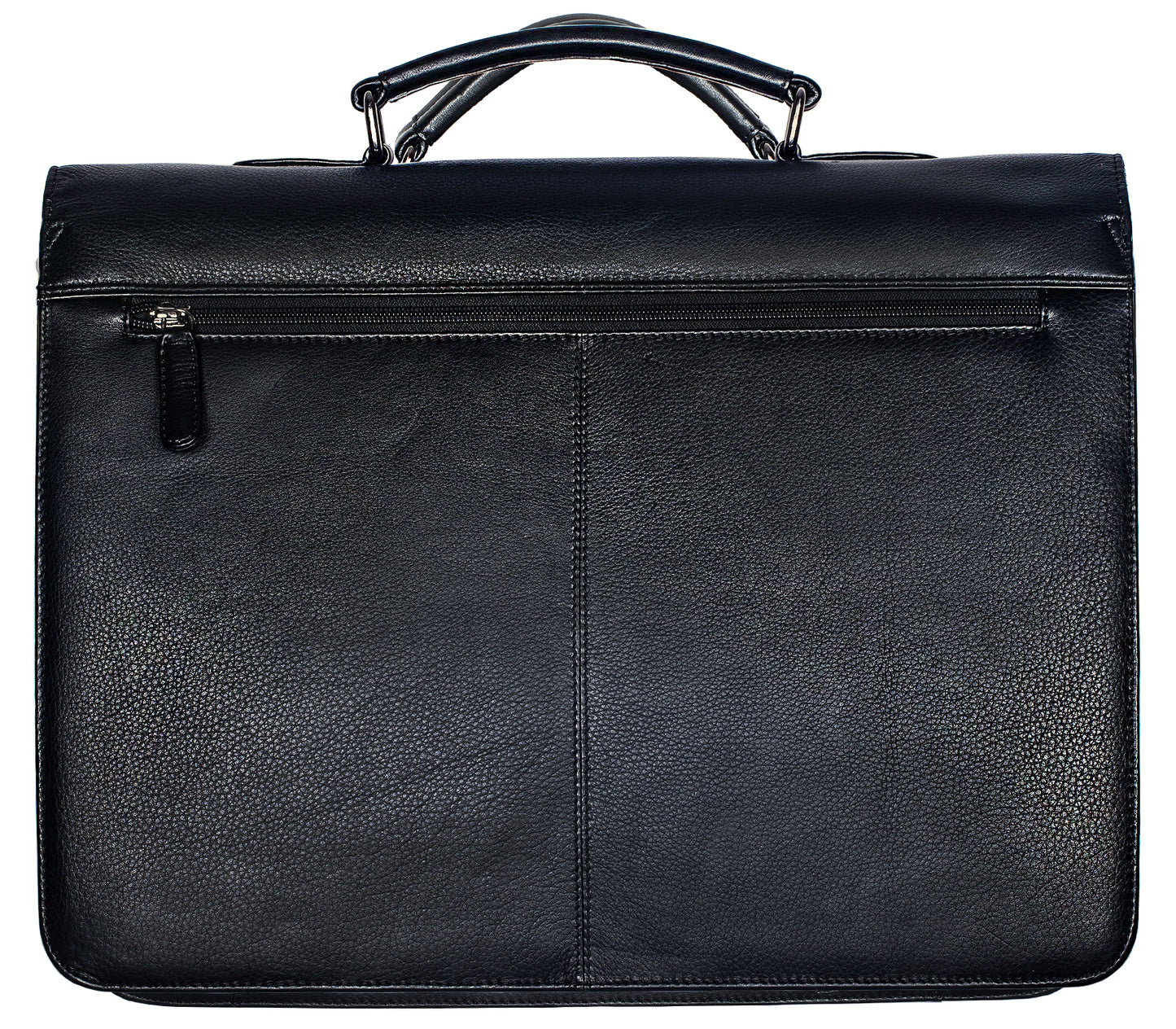 Calfnero Genuine Leather Men's Messenger Bag (432-Black)