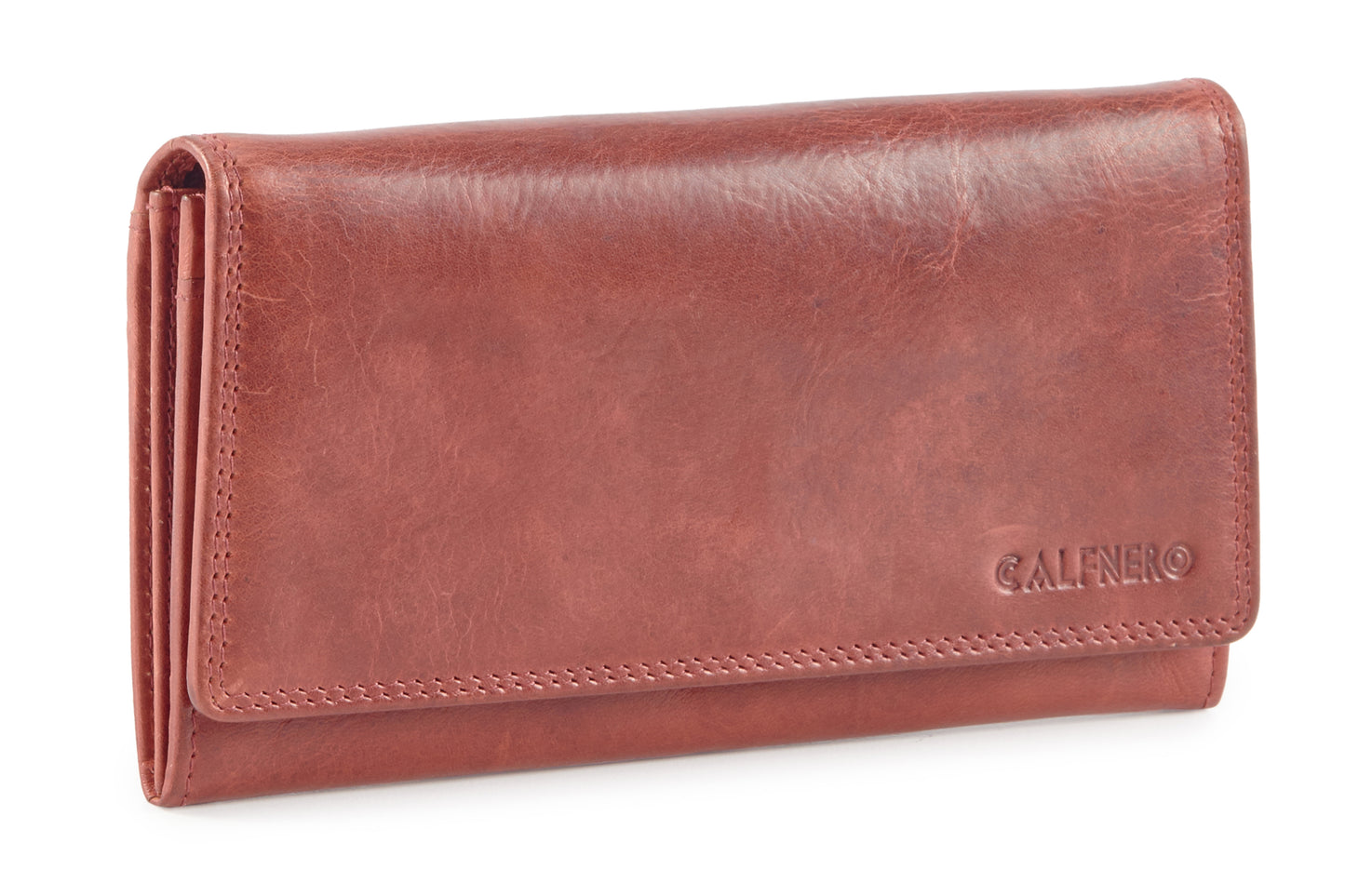 Calfnero Genuine Leather Women's wallet (482-Red)