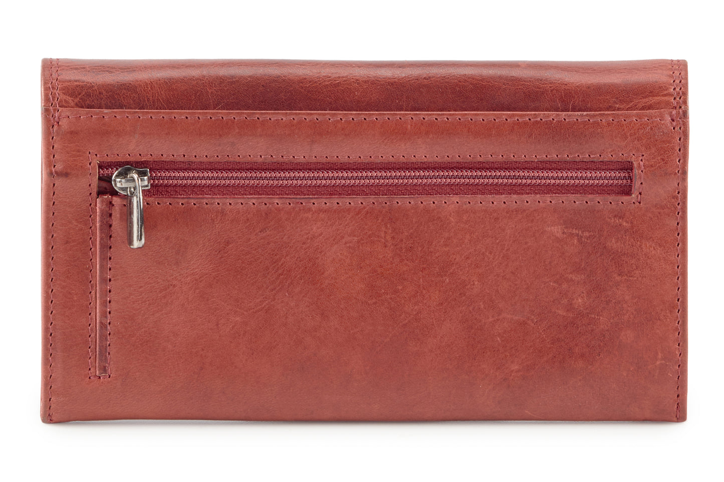 Calfnero Genuine Leather Women's wallet (482-Red)