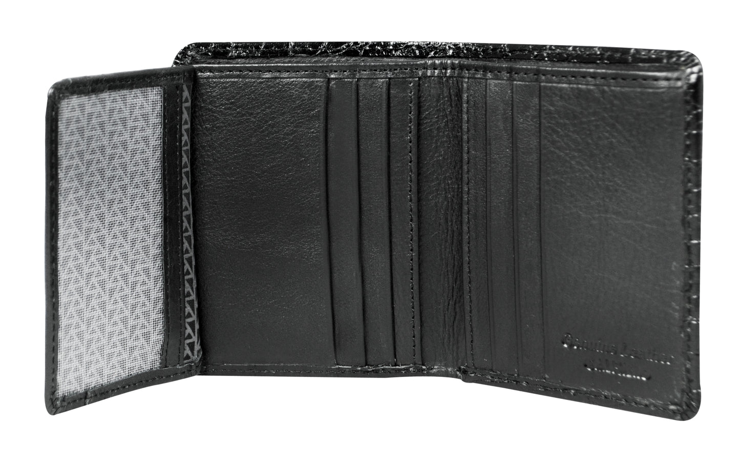 Calfnero Genuine Leather  Men's Wallet (49002-Black)