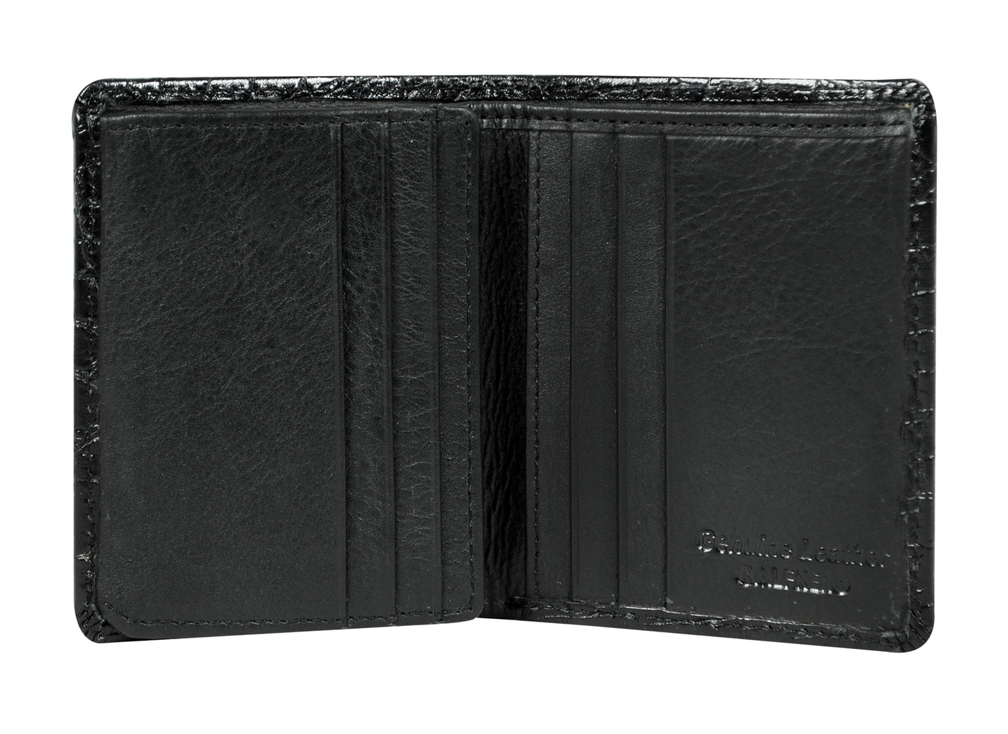 Calfnero Genuine Leather  Men's Wallet (49002-Black)