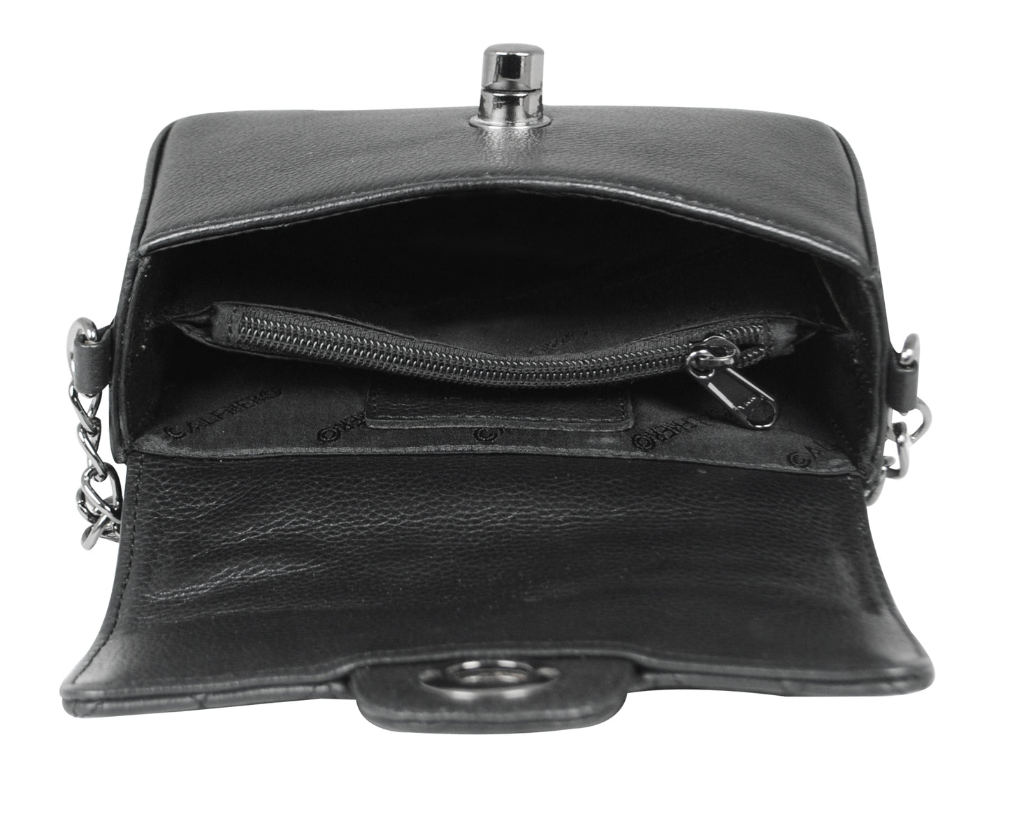 Calfnero Genuine Leather Women's Sling Bag (5110-Black)