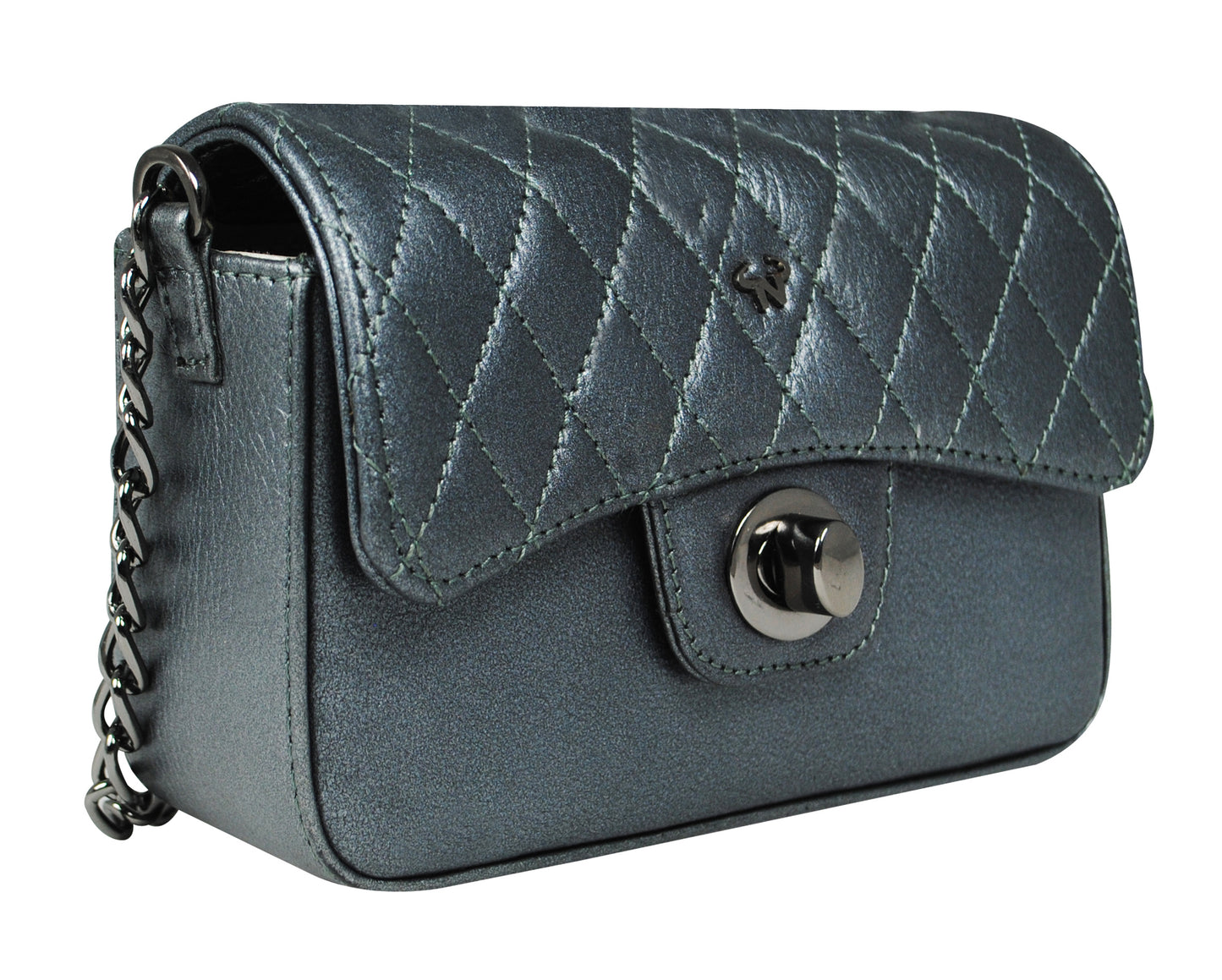 Calfnero Genuine Leather Women's Sling Bag (5110-Gray)