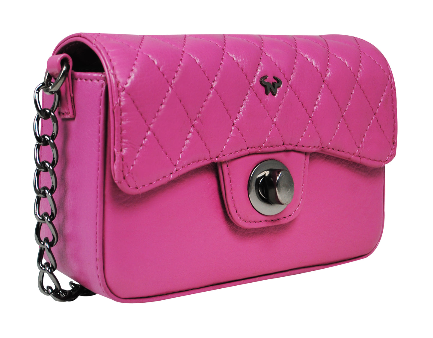 Calfnero Genuine Leather Women's Sling Bag (5110-Pink)
